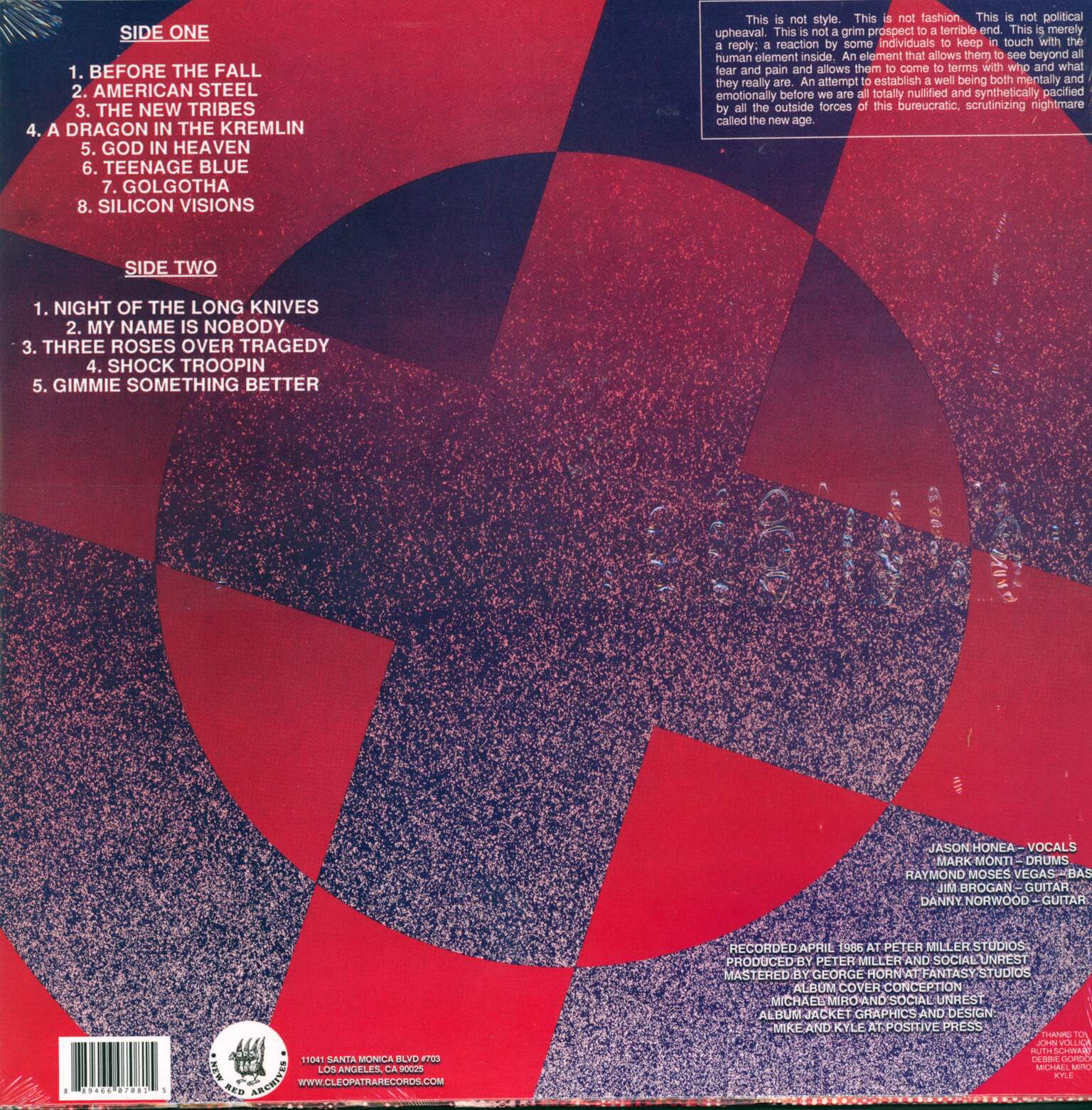 Social Unrest: Before The Fall, 1×LP (Vinyl)