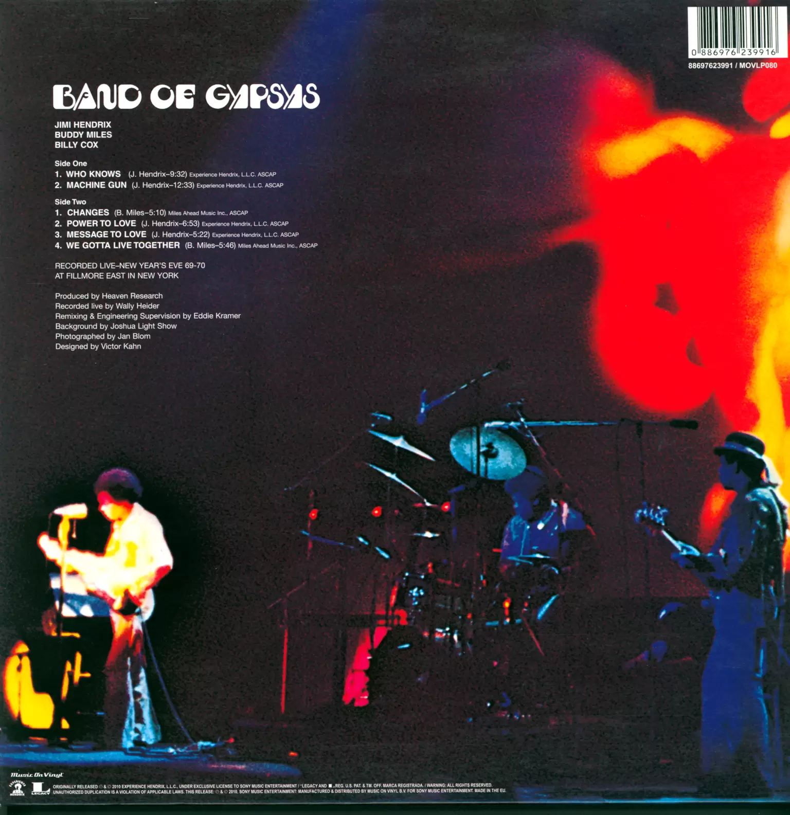 Jimi Hendrix: Band Of Gypsys, 1×LP (Vinyl)