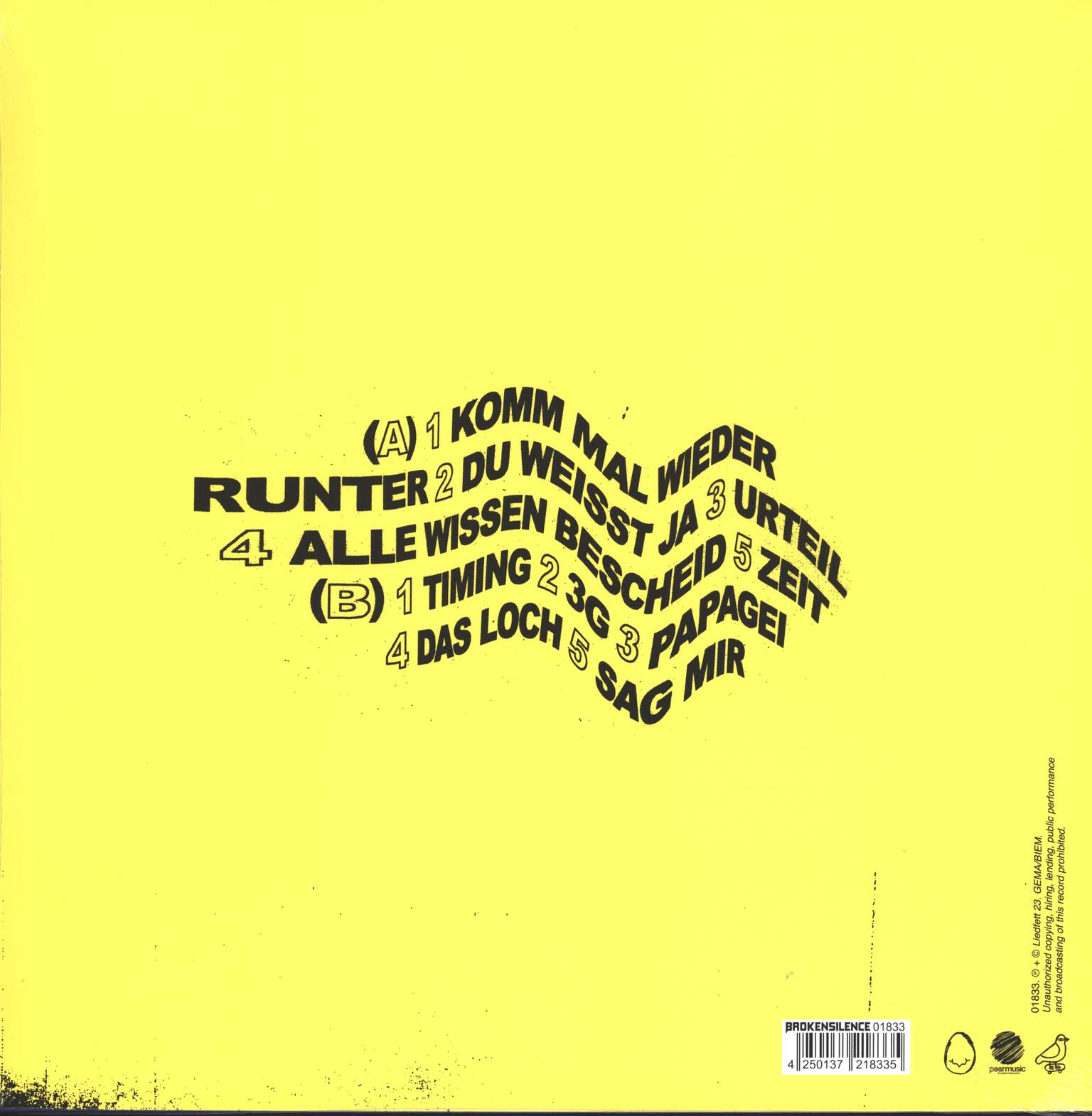 Liedfett: Durchbruch, 1×LP (Vinyl)