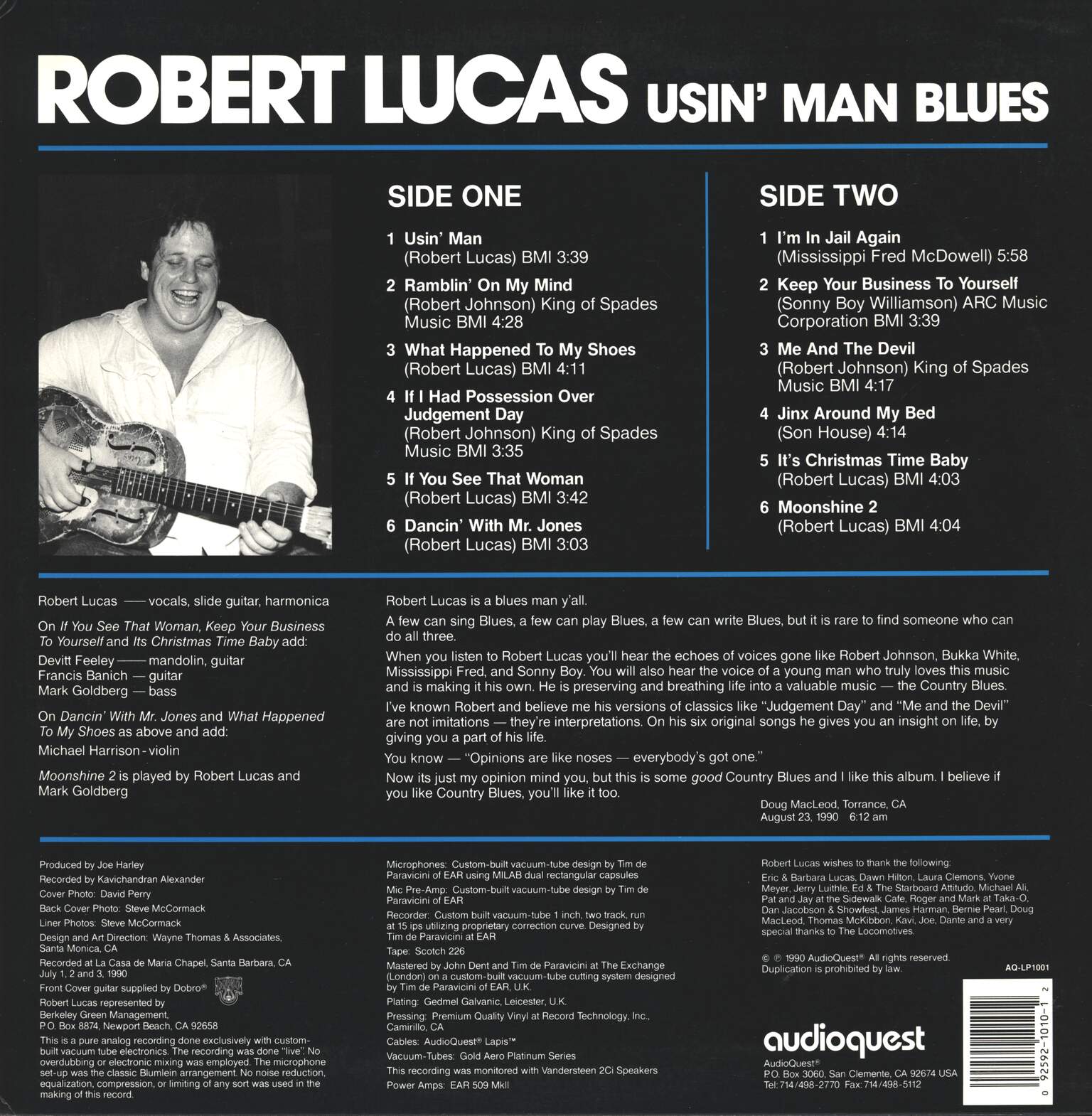 Robert Lucas: Usin' Man Blues, 1×LP (Vinyl)