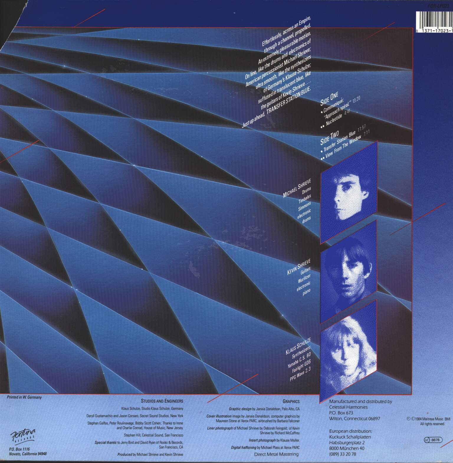 Klaus Schulze: Transfer Station Blue, 1×LP (Vinyl)