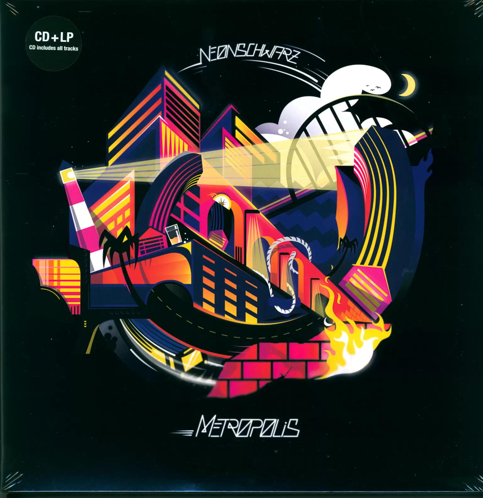 Neonschwarz: Metropolis, 2×LP (Vinyl), 2×CD