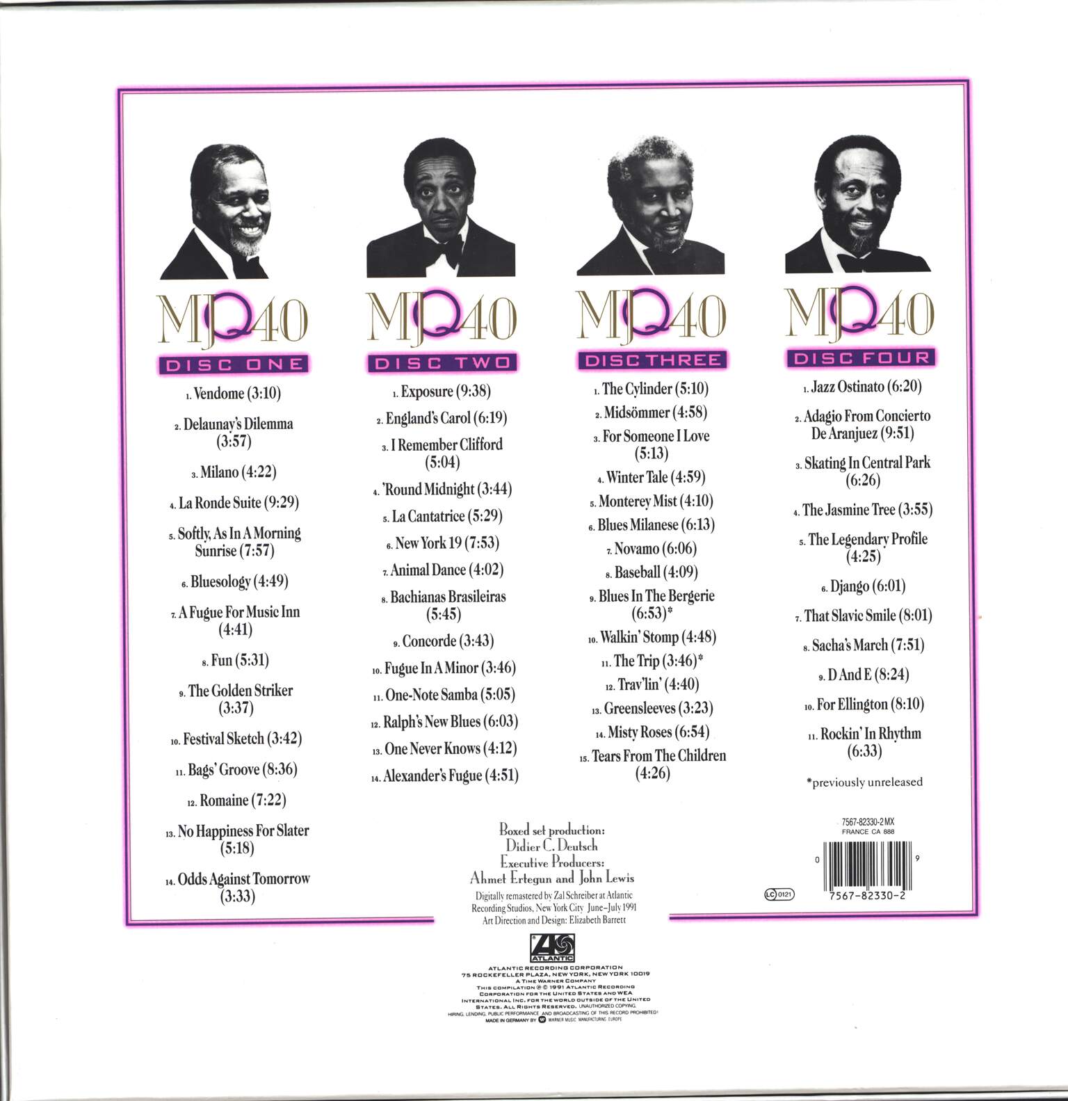 The Modern Jazz Quartet: MJQ 40, 4×CD