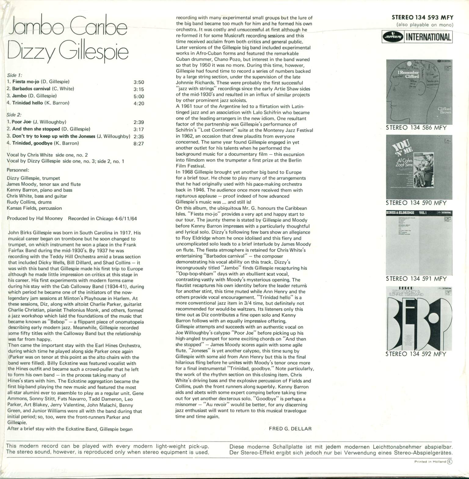 Dizzy Gillespie: Jambo Caribe, 1×LP (Vinyl)