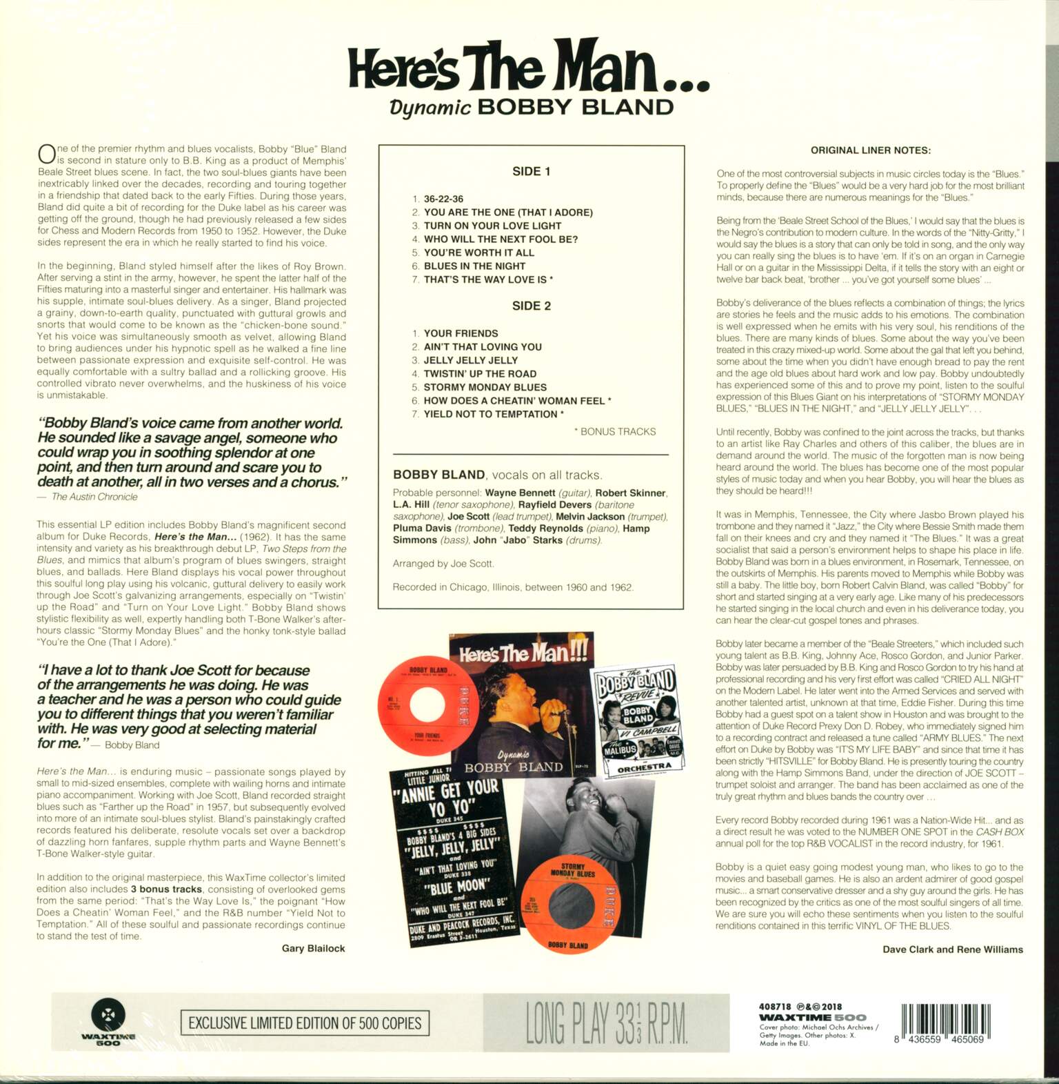 Bobby Bland: Here's The Man!!!, 1×LP (Vinyl)