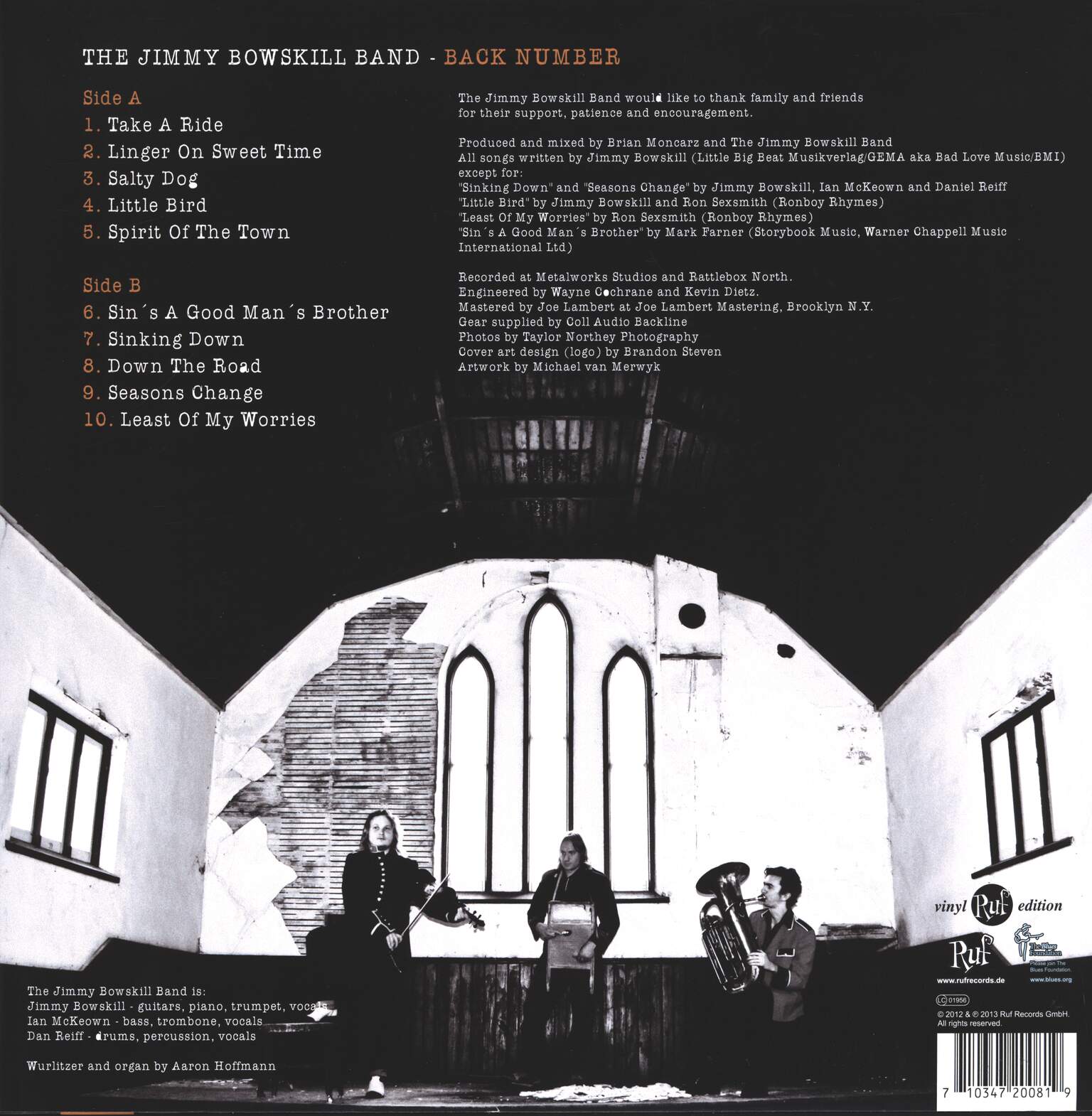 The Jimmy Bowskill Band: Back Number, 1×LP (Vinyl)
