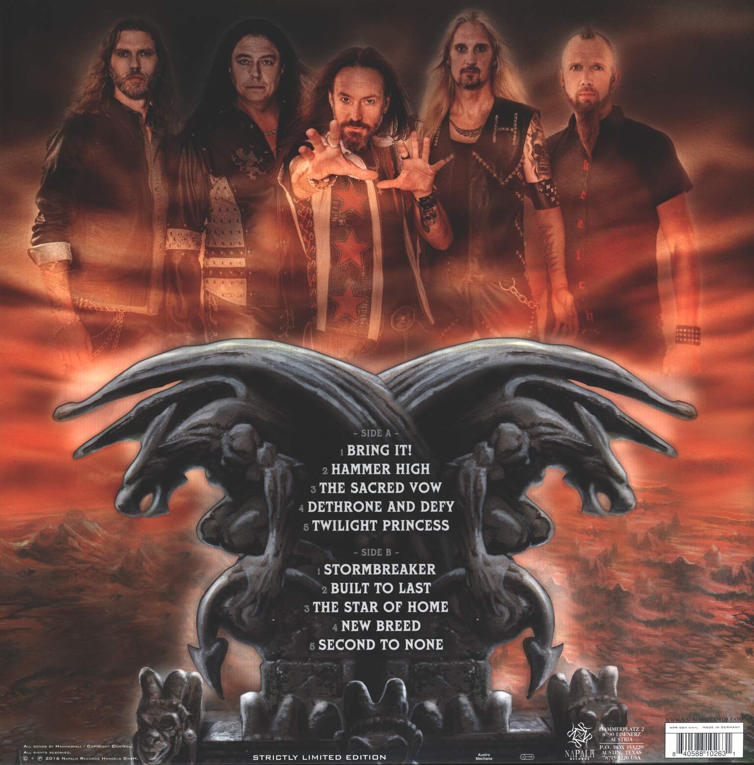 Hammerfall: Built To Last, 1×LP (Vinyl)