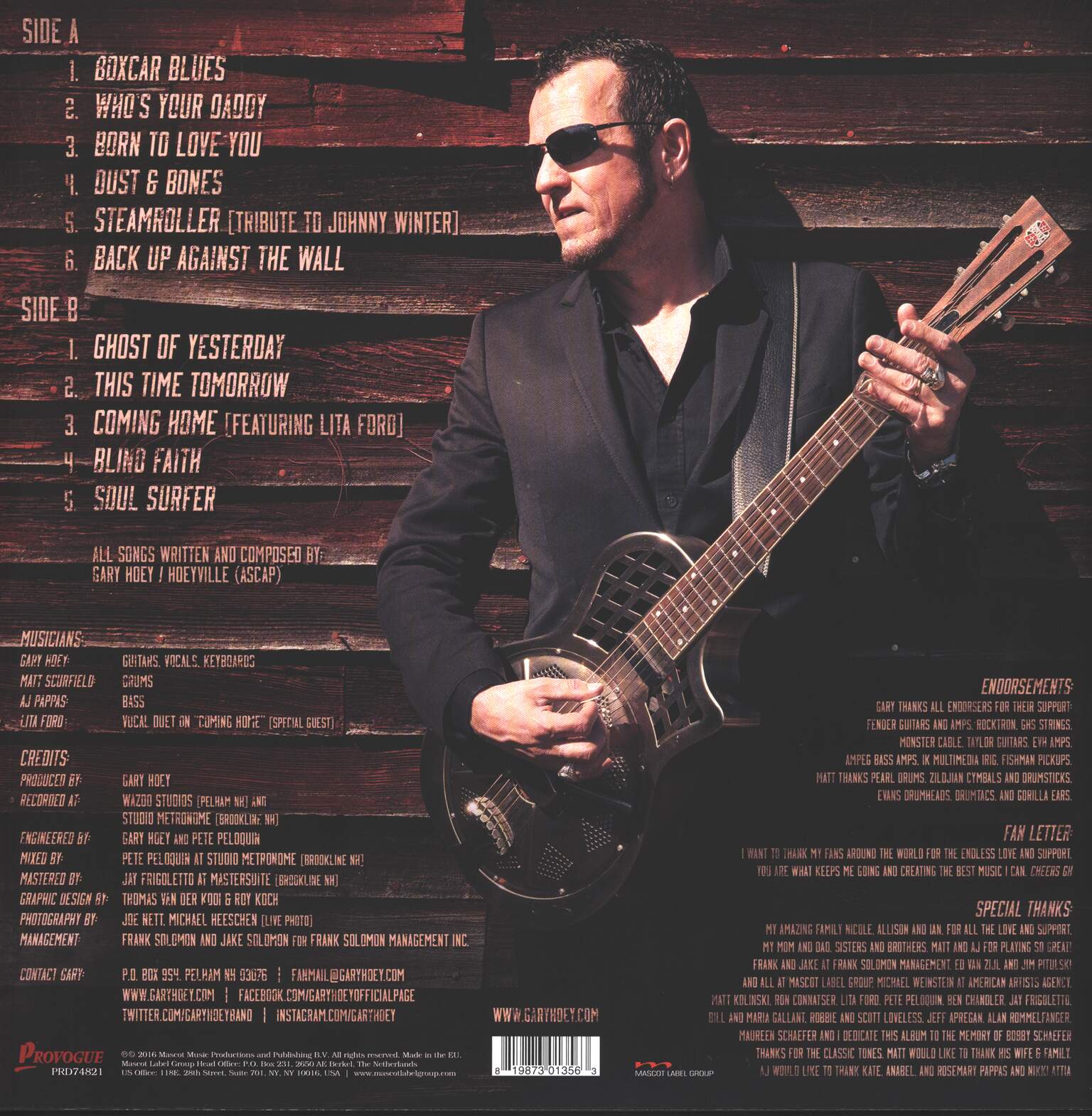 Gary Hoey: Dust & Bones, 1×LP (Vinyl)