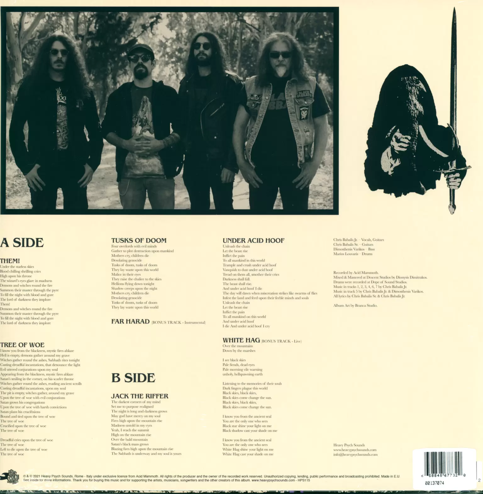 Acid Mammoth: Under Acid Hoof, 1×LP (Vinyl)