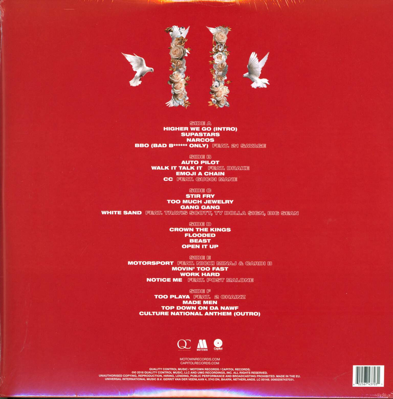 Migos: Culture II, 3×LP (Vinyl)
