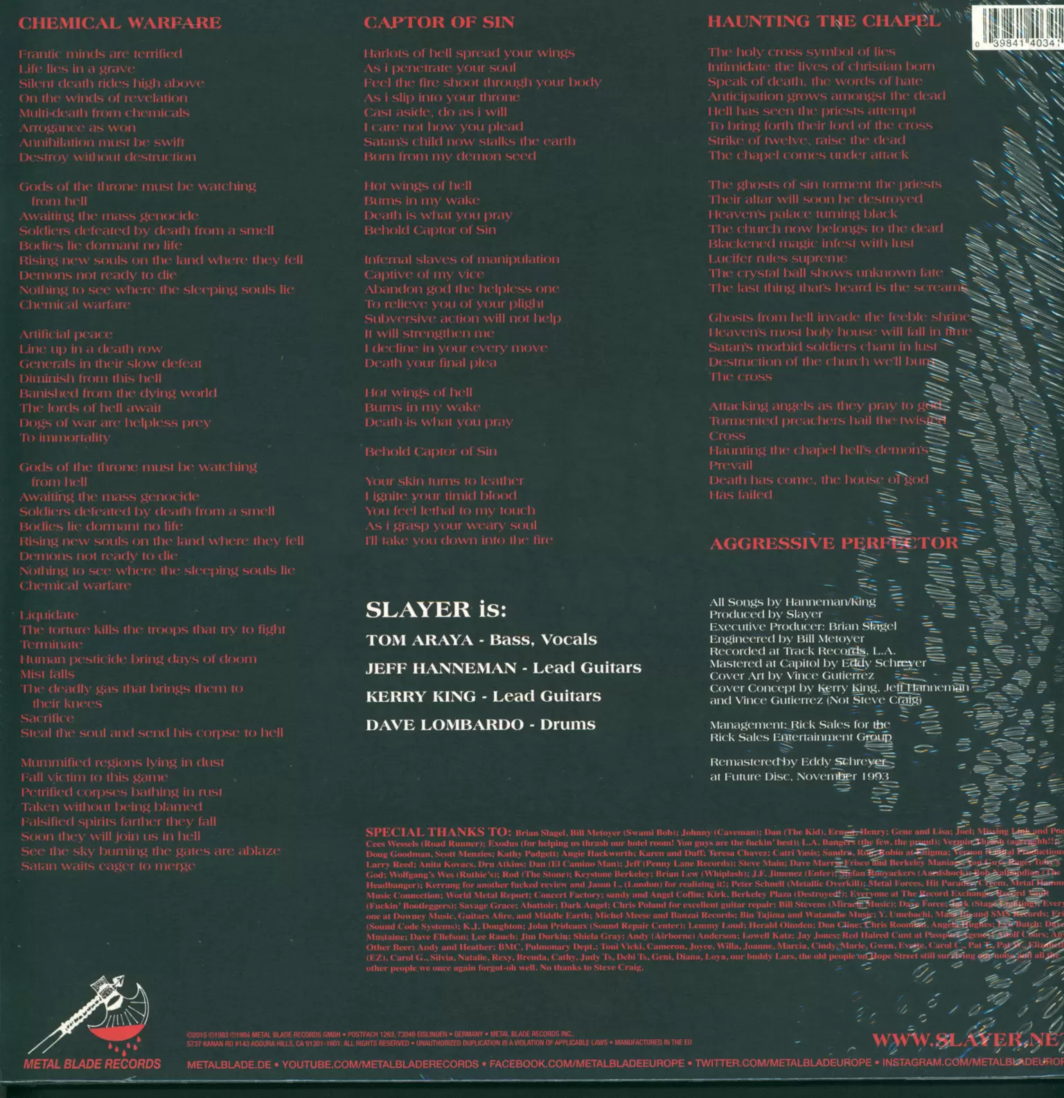 Slayer: Haunting The Chapel, 1×12" Maxi Single (Vinyl)