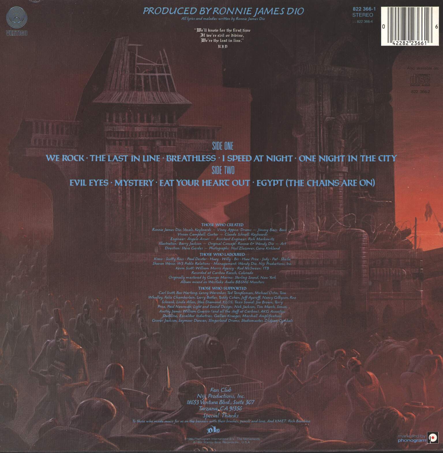 Dio: The Last In Line, 1×LP (Vinyl)