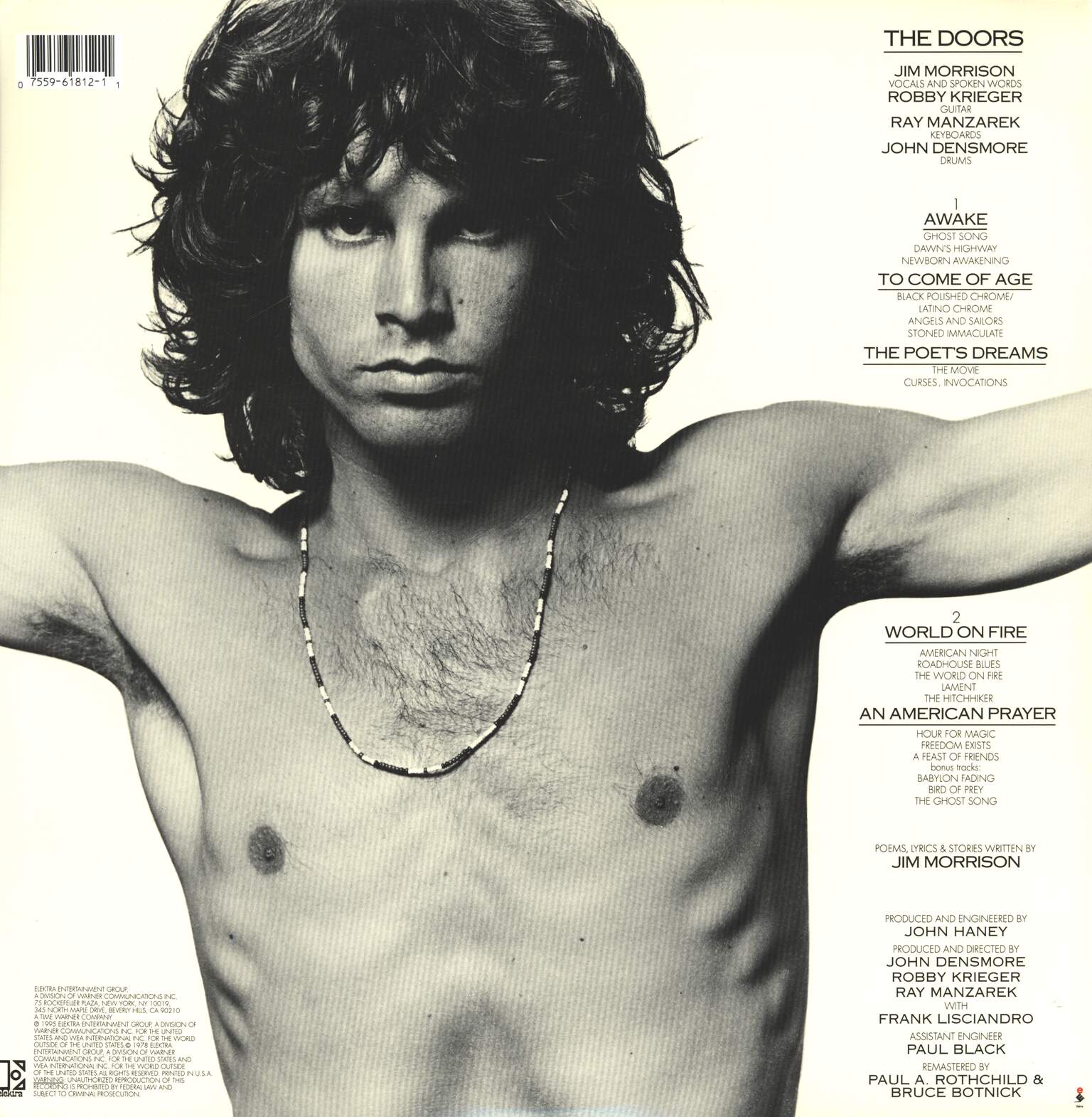 Jim Morrison: An American Prayer, 1×LP (Vinyl)