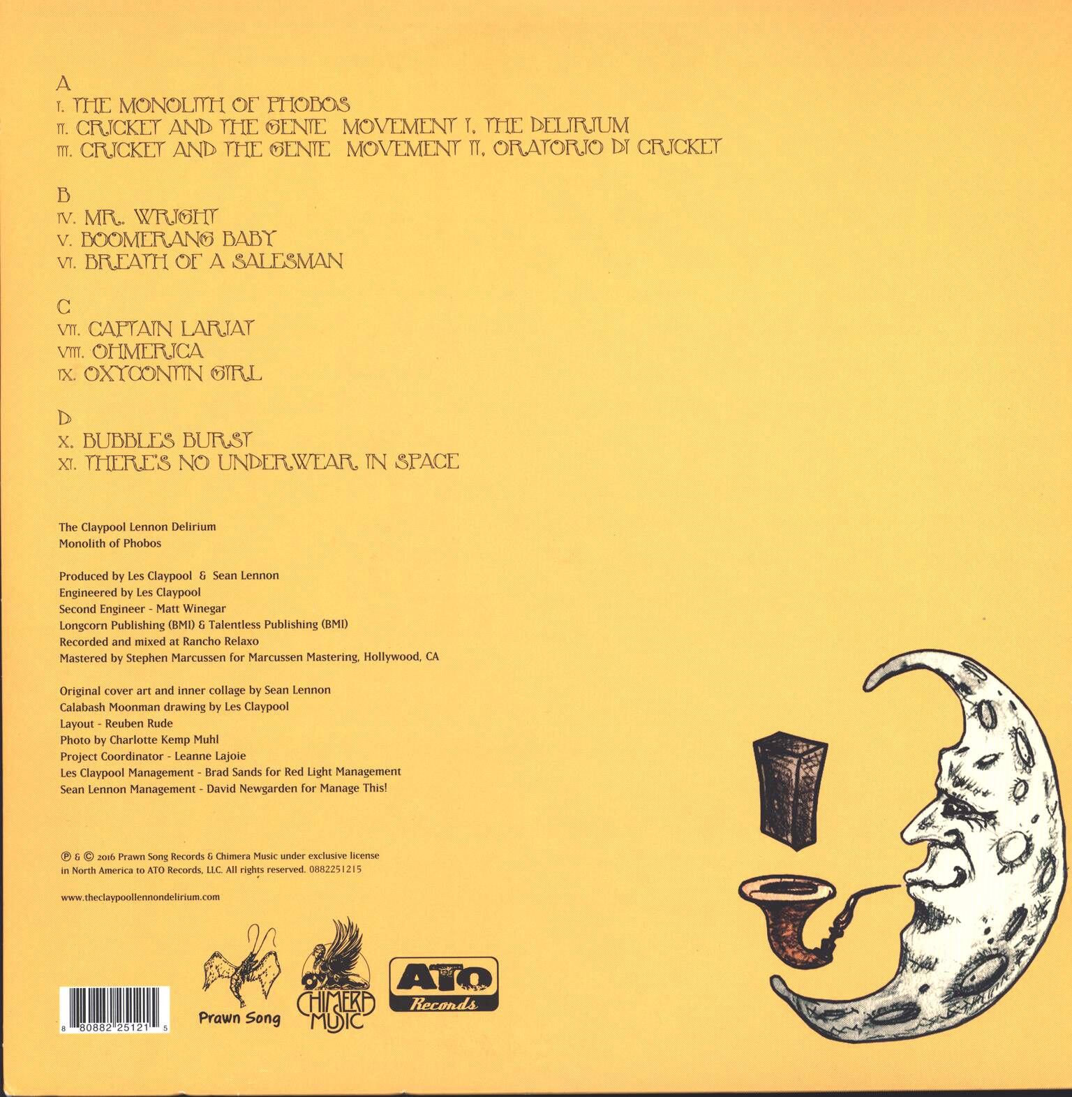 The Claypool Lennon Delirium: Monolith Of Phobos, 2×LP (Vinyl)