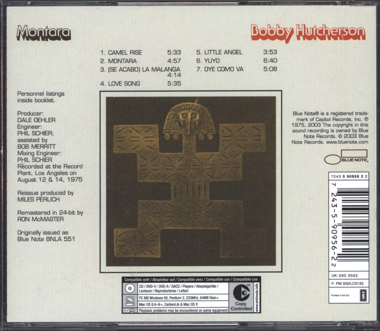 Bobby Hutcherson: Montara, 1×CD