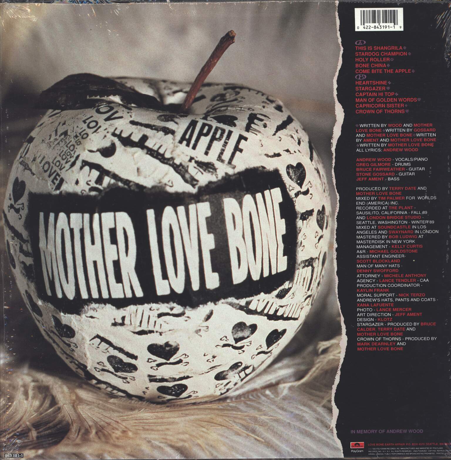 Mother Love Bone: Apple, 1×LP (Vinyl)