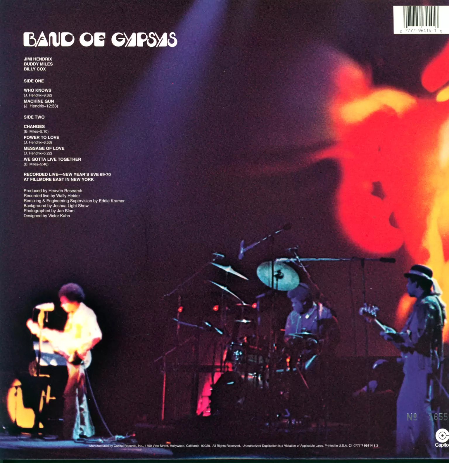 Jimi Hendrix: Band Of Gypsys, 1×LP (Vinyl)