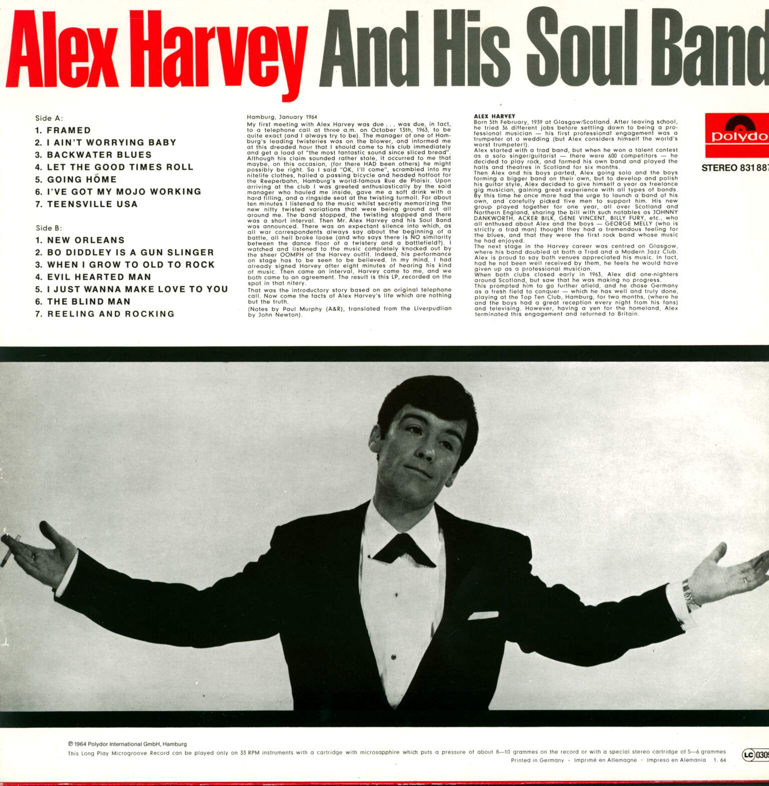 Alex Harvey & His Soul Band: Alex Harvey & His Soul Band, 1×LP (Vinyl)
