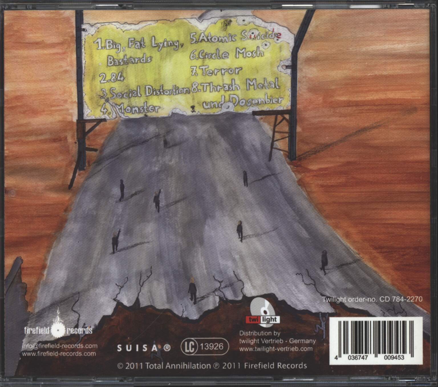 Total Annihilation: 84, 1×CD