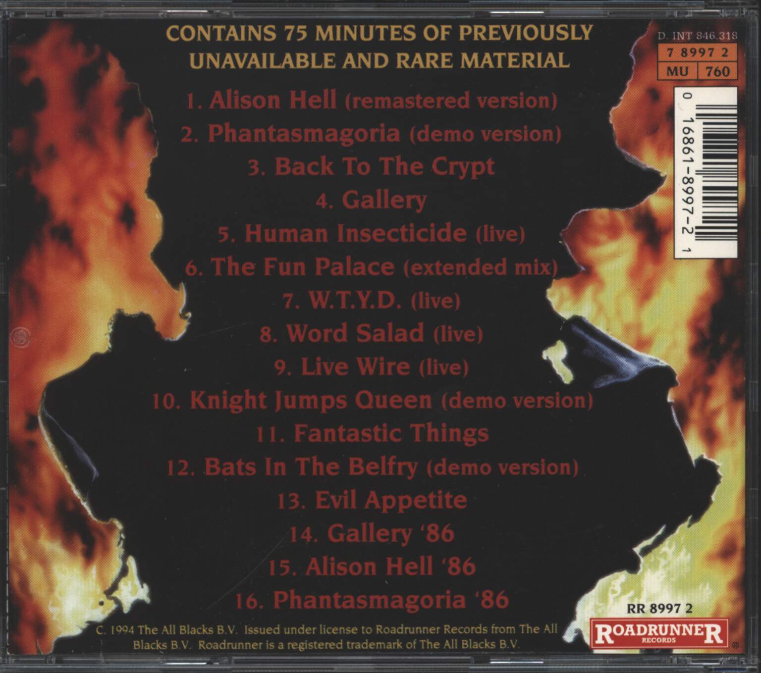 Annihilator: Bag Of Tricks, 1×CD