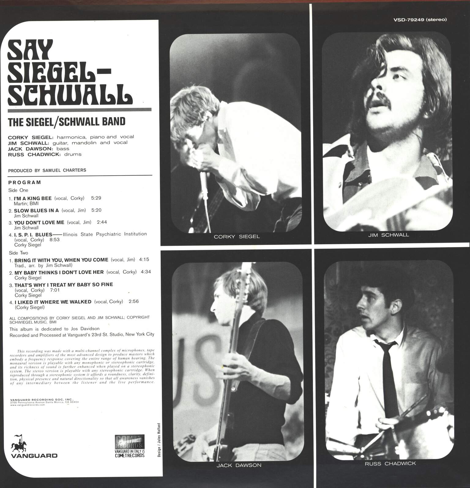 The Siegel-Schwall Band: Say Siegel-Schwall, 1×LP (Vinyl)