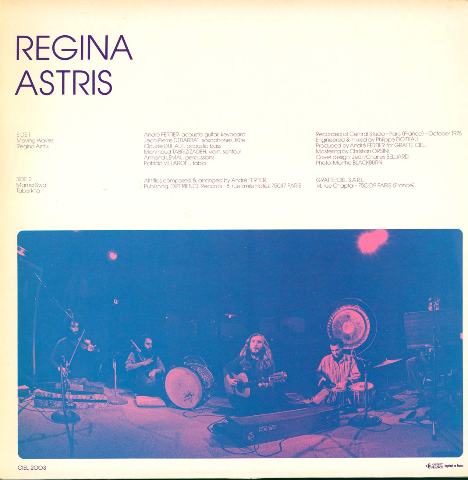André Fertier: Regina Astris, 1×LP (Vinyl)