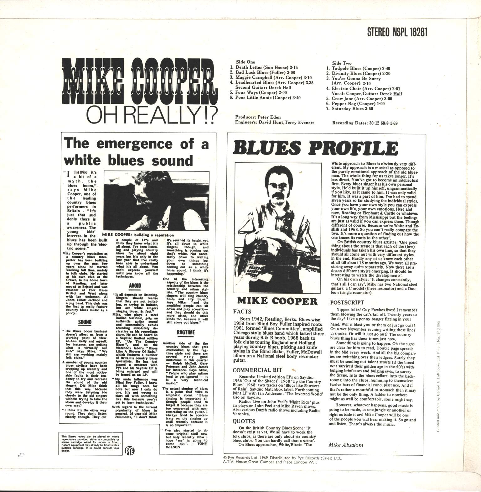 Mike Cooper: Oh Really!?, 1×LP (Vinyl)