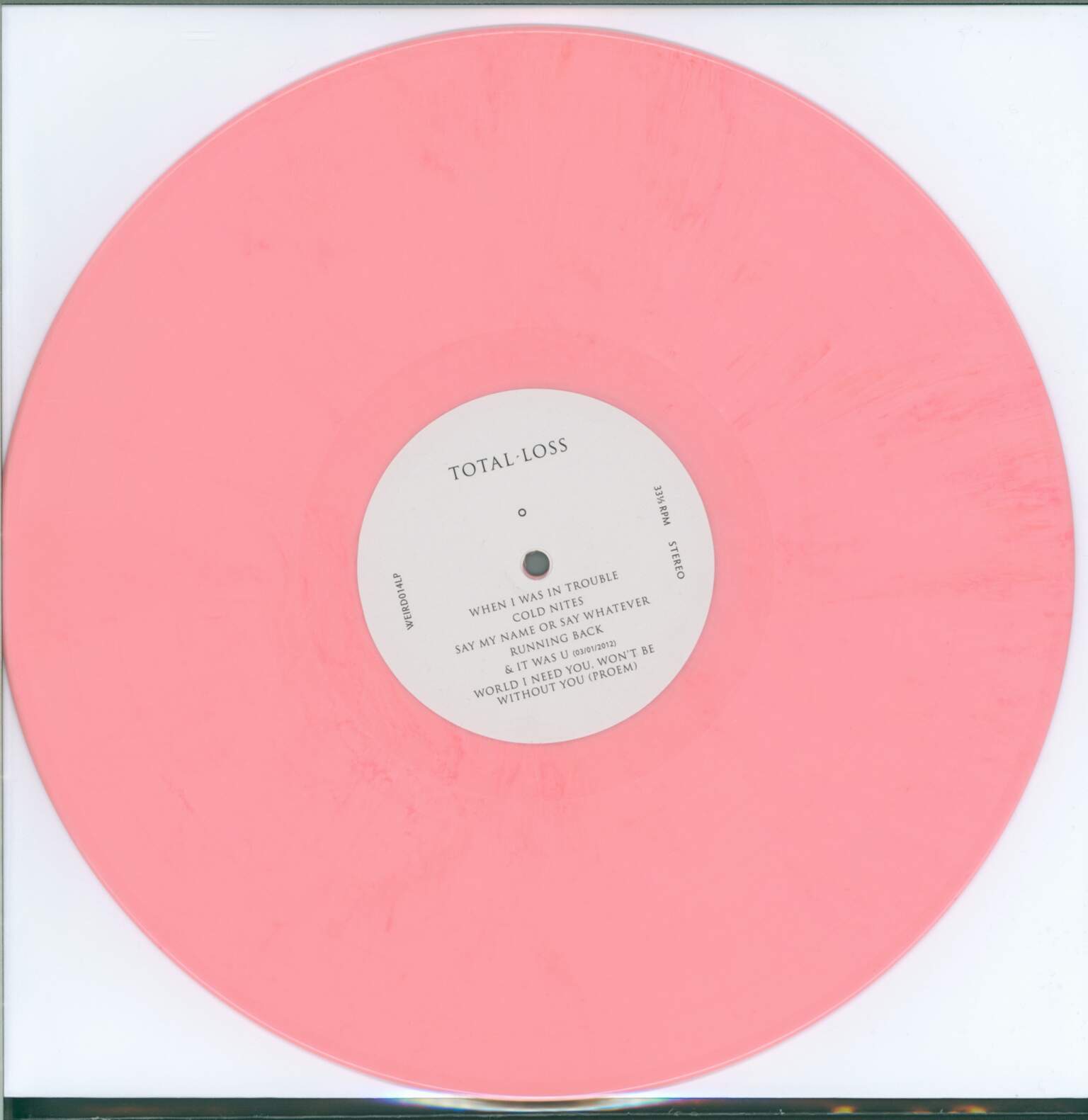 How To Dress Well: Total Loss, 1×LP (Vinyl), 1×7" Single (Vinyl)