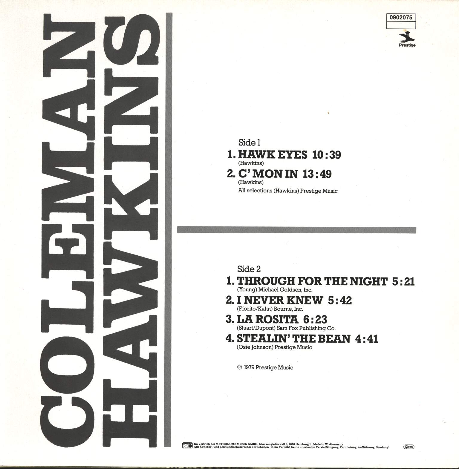 Coleman Hawkins: Hawk Eyes!, 1×LP (Vinyl)