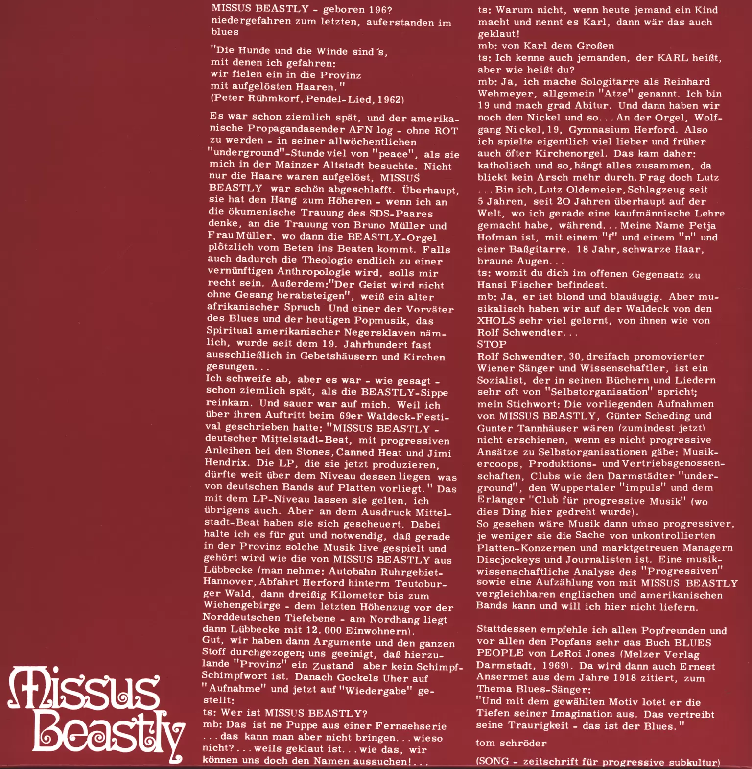 Missus Beastly: Missus Beastly, 1×LP (Vinyl)