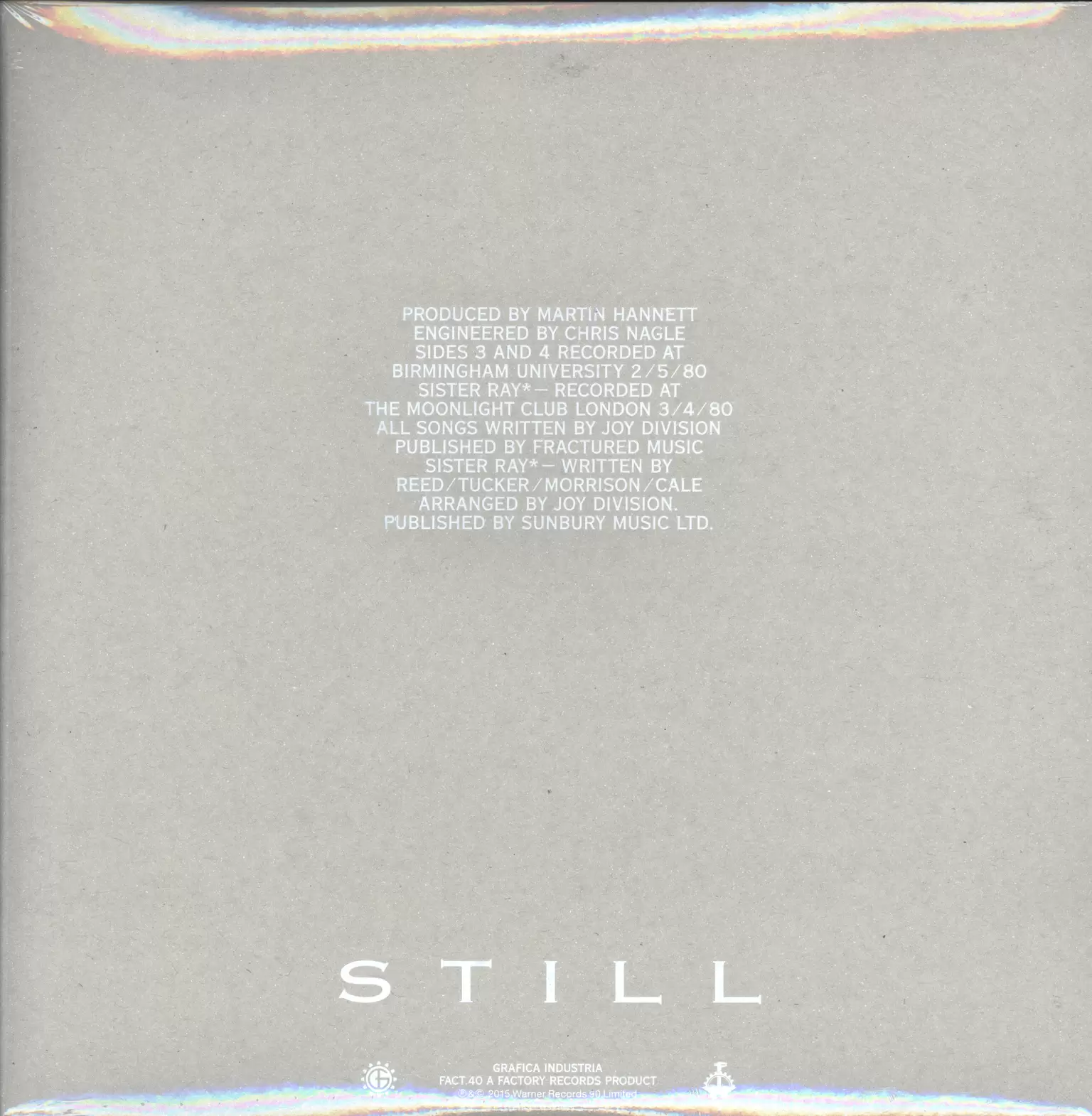 Joy Division: Still, 2×LP (Vinyl)
