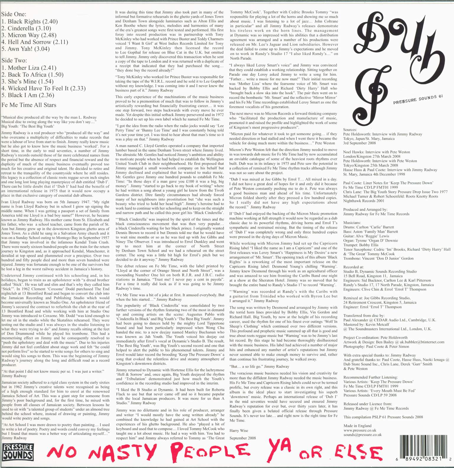 Jimmy Radway: Dub I, 1×LP (Vinyl)