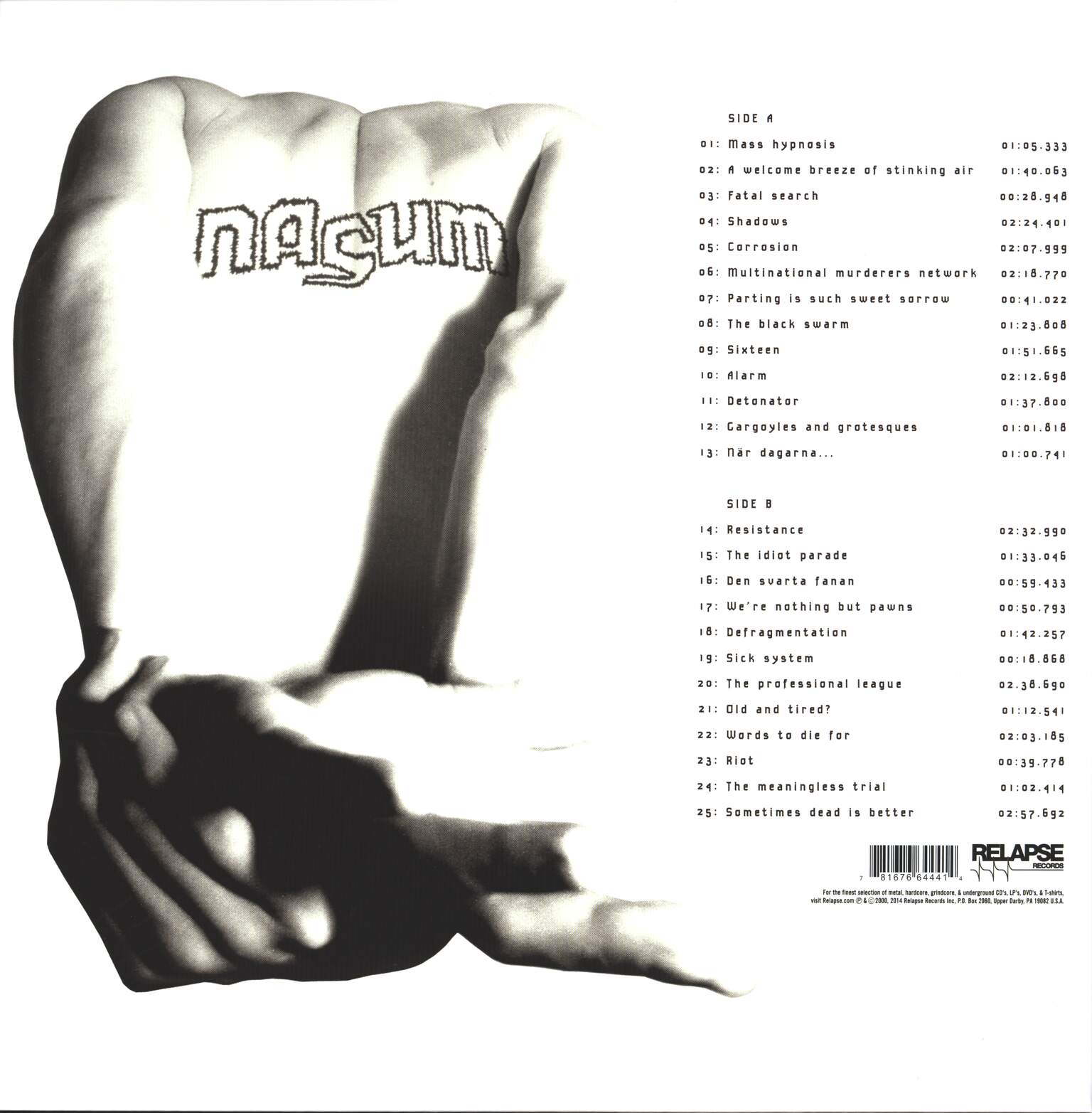 Nasum: Human 2.0, 1×LP (Vinyl)