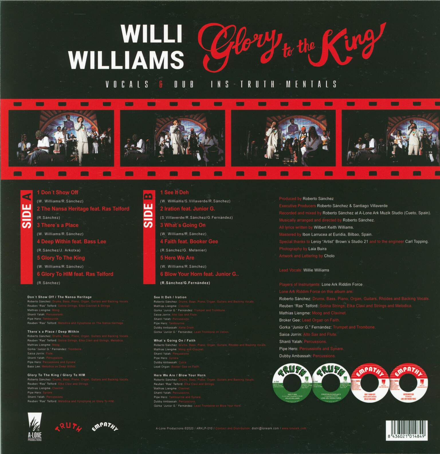 Willi Williams: Glory To The King, 1×LP (Vinyl)