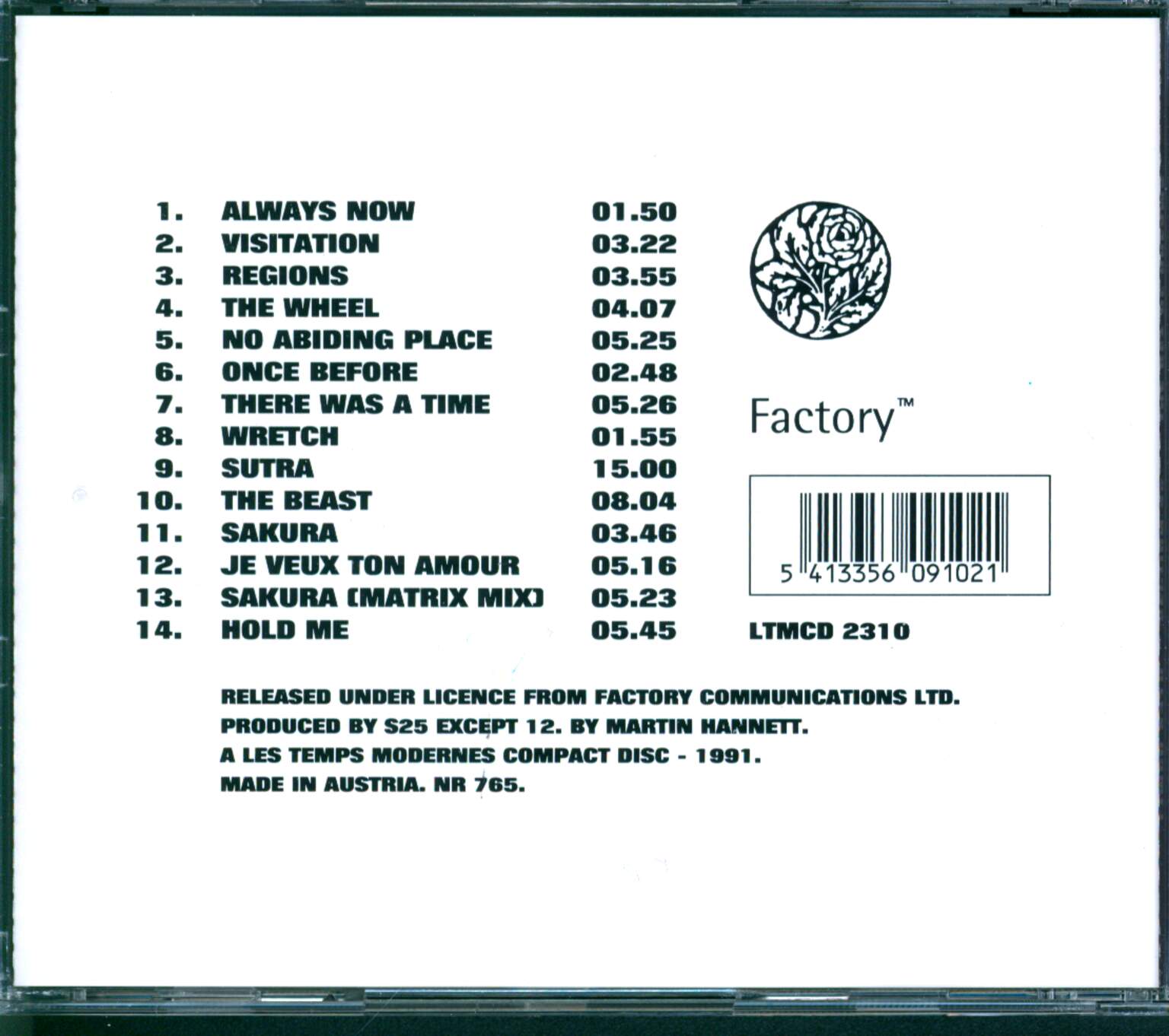 Section 25: The Key Of Dreams, 1×CD