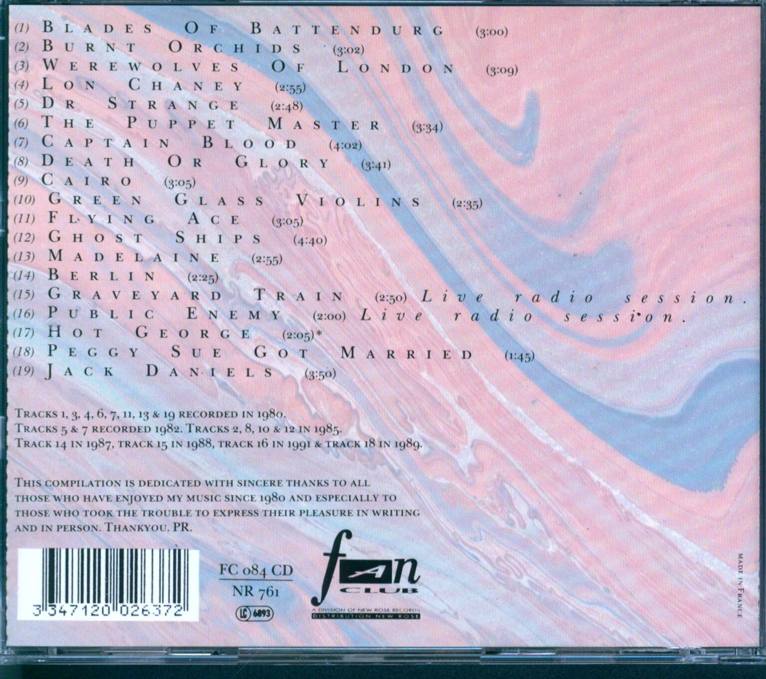 Paul Roland: House Of Dark Shadows, 1×CD