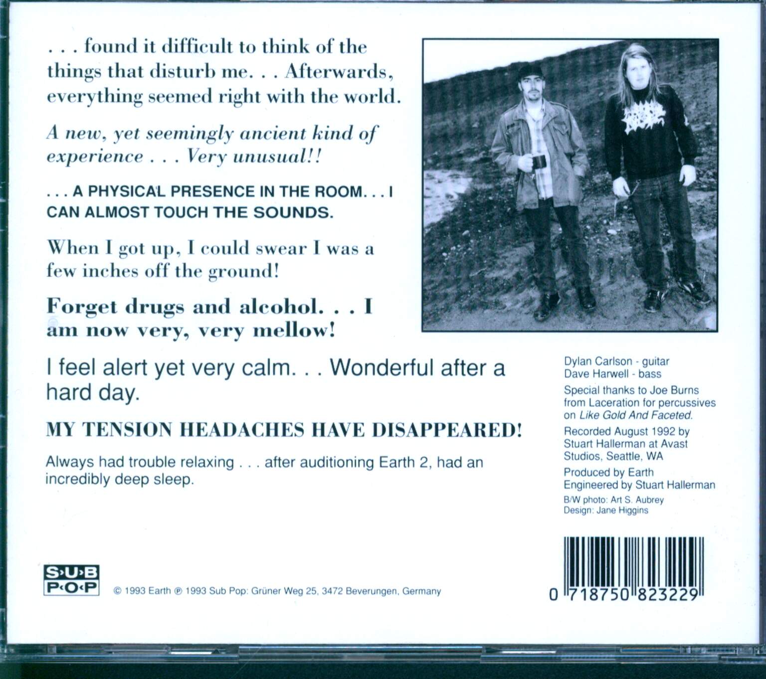 Earth: Earth 2: Special Low Frequency Version, 1×CD