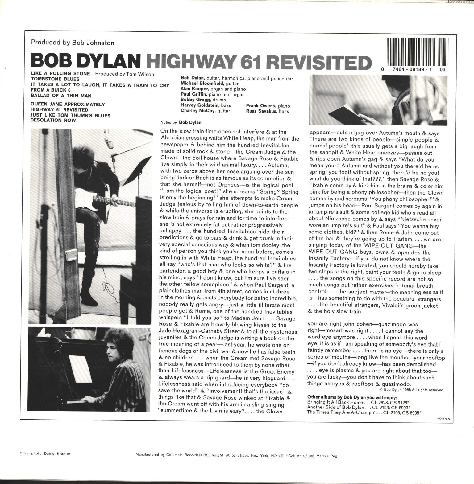 Bob Dylan: Highway 61 Revisited, 1×LP (Vinyl)