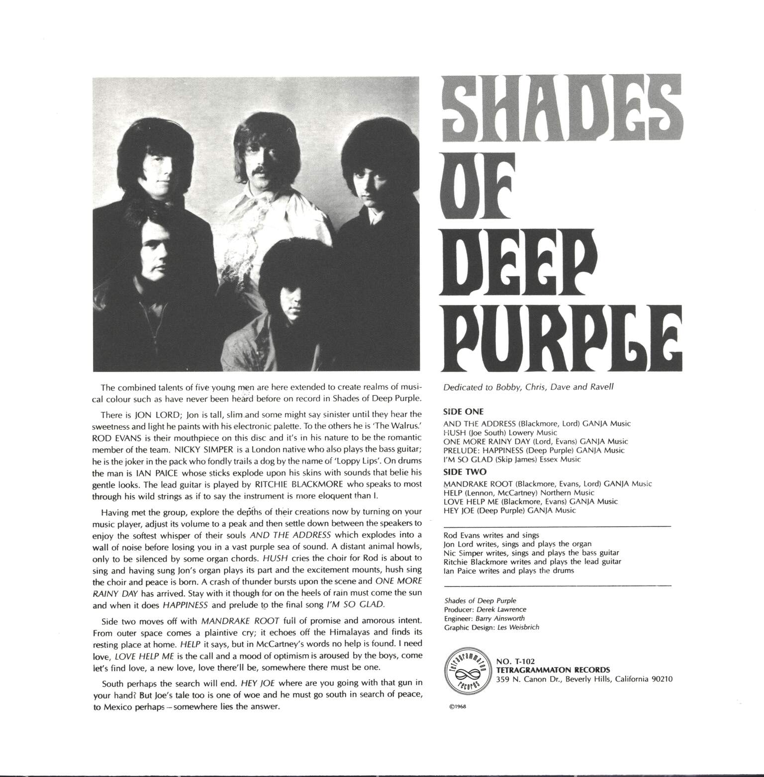 Deep Purple: Shades Of Deep Purple, 1×LP (Vinyl)
