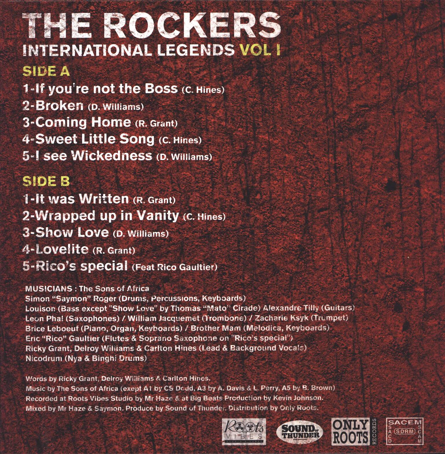 Various: The Rockers International Legends Showcase Vol. 1, 1×LP (Vinyl)
