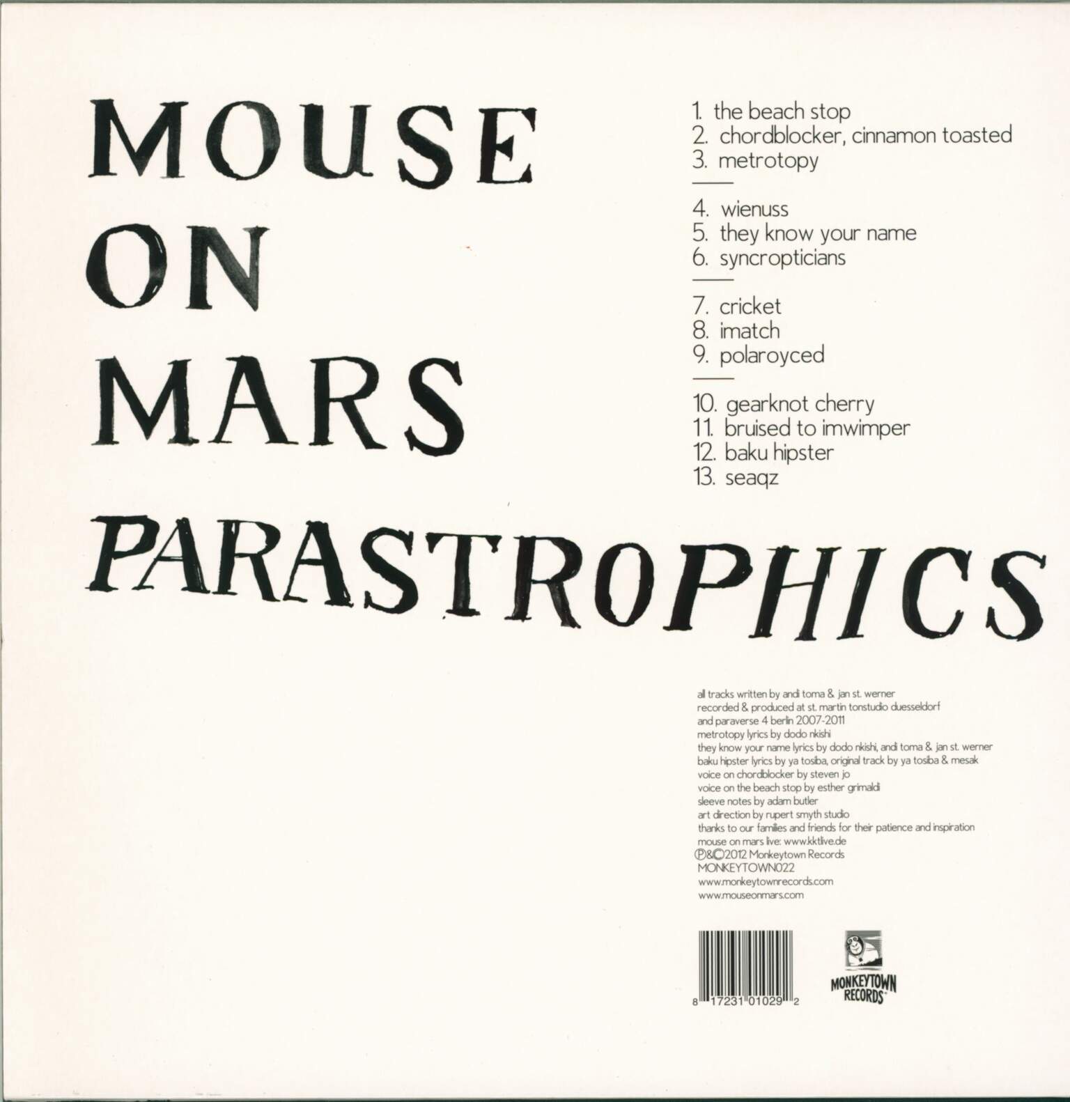 Mouse on Mars: Parastrophics, 2×LP (Vinyl)