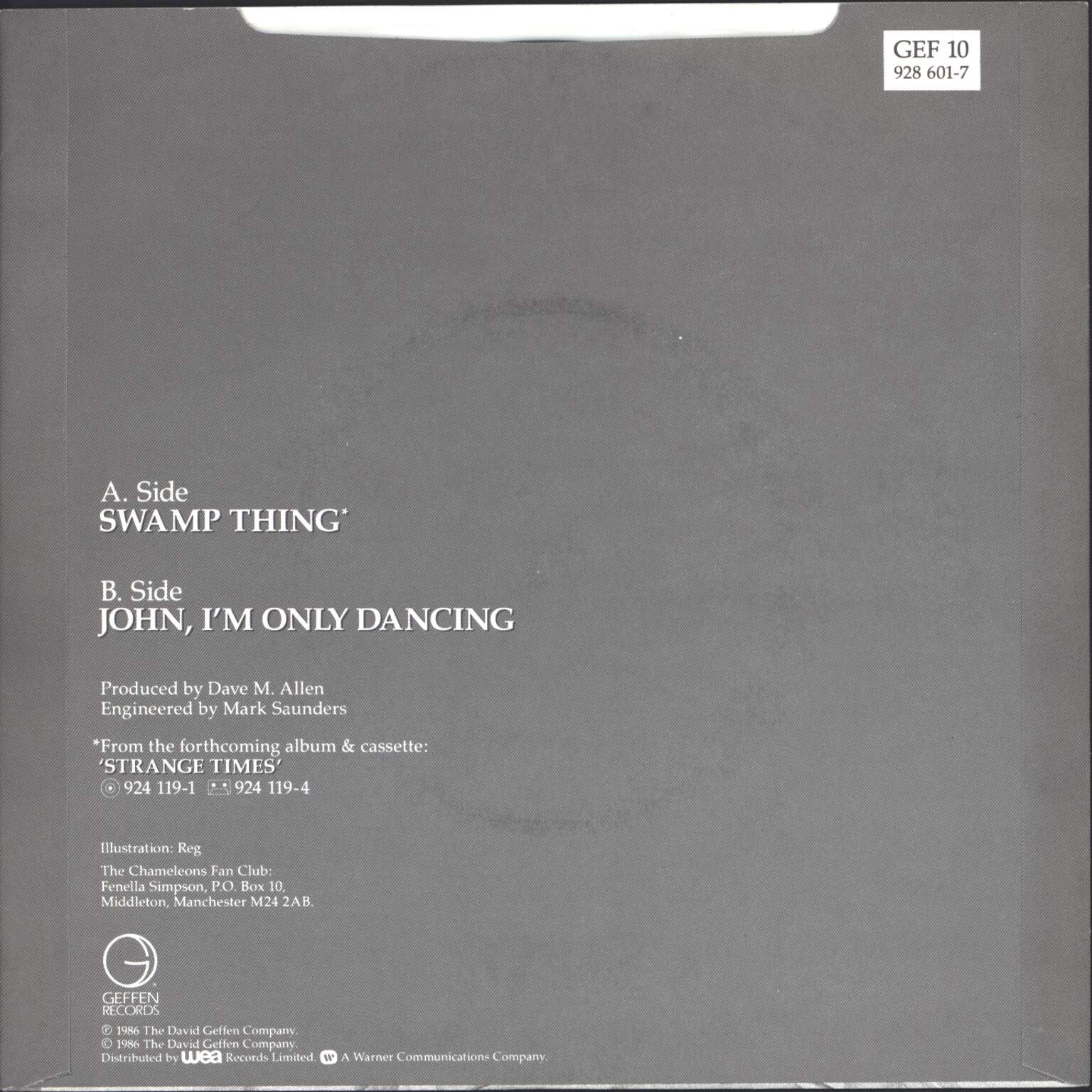 The Chameleons: Swamp Thing, 1×7" Single (Vinyl)