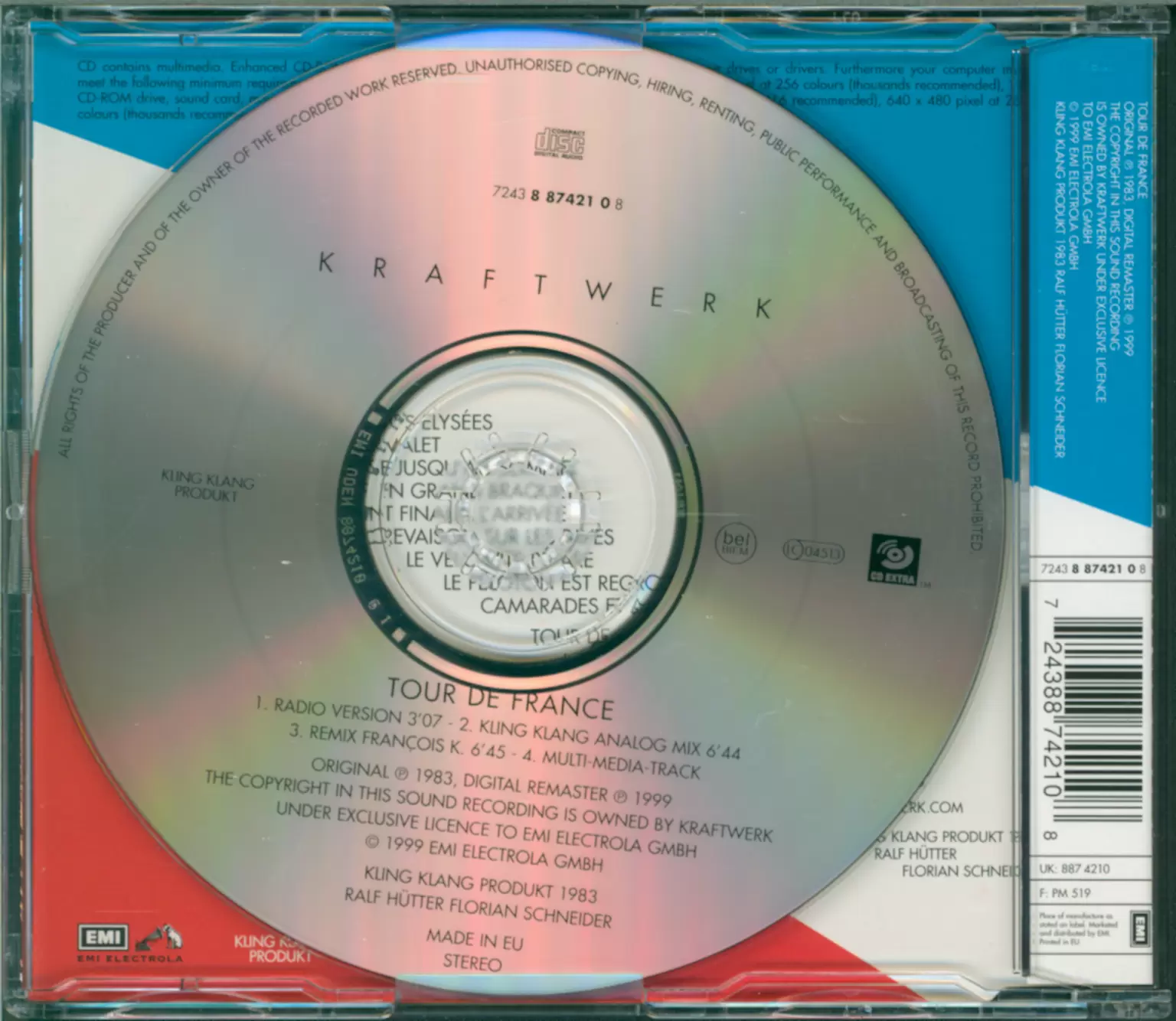 Kraftwerk: Tour De France, 1×Mini CD