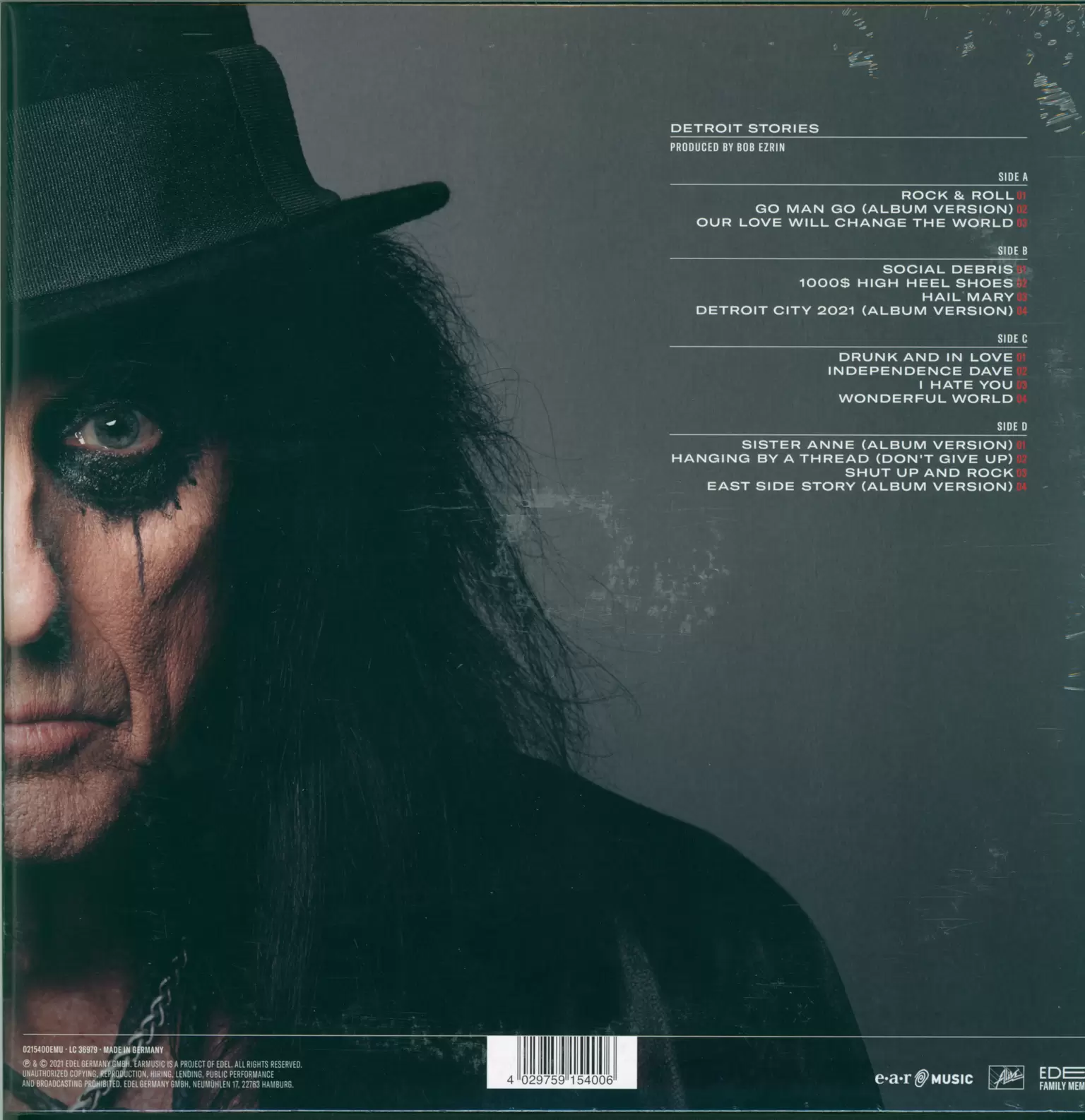 Alice Cooper: Detroit Stories, 2×LP (Vinyl)