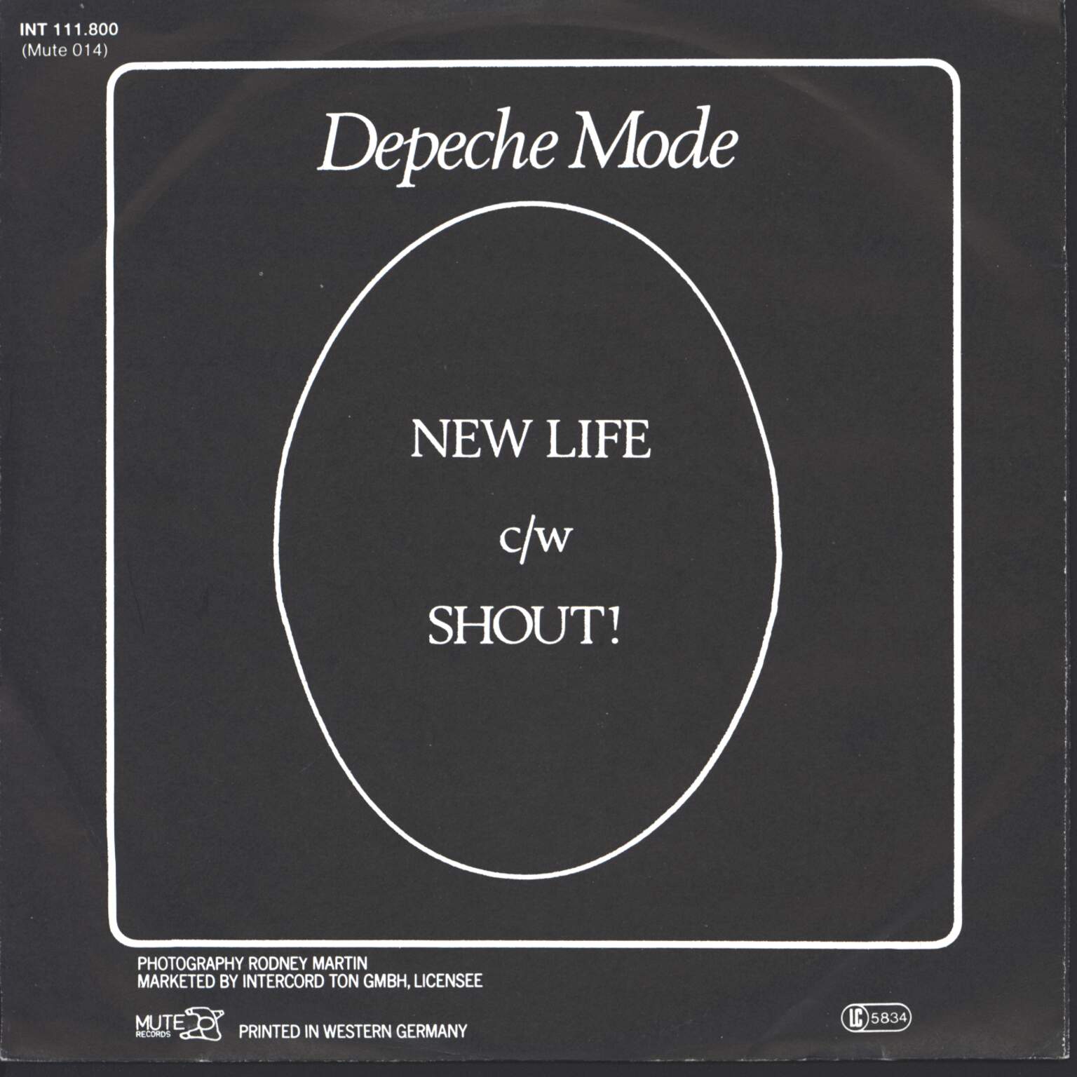 Depeche Mode: New Life, 1×7" Single (Vinyl)