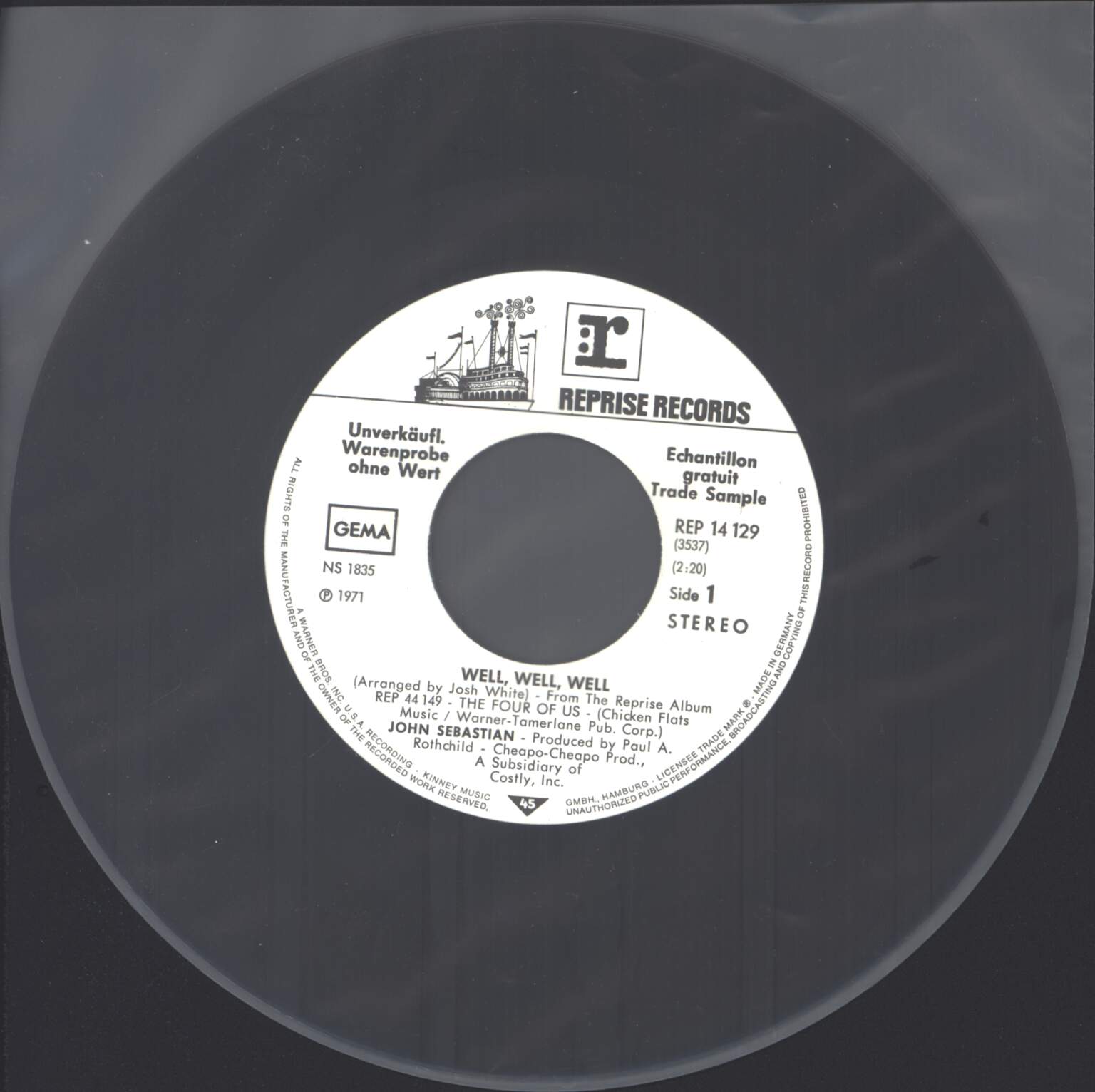 John Sebastian: Well, Well, Well, 1×7" Single (Vinyl)