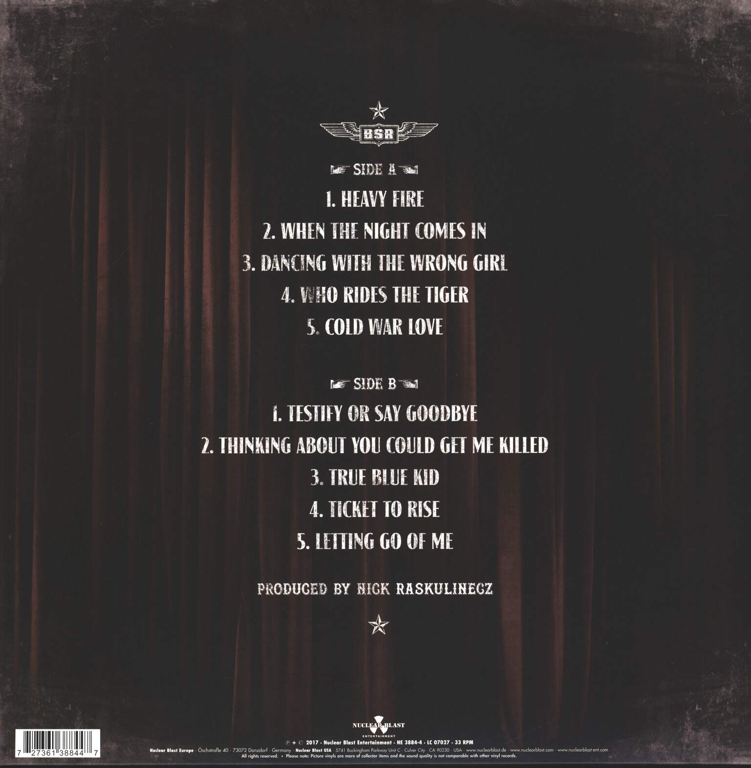 Black Star Riders: Heavy Fire, 1×LP (Vinyl)