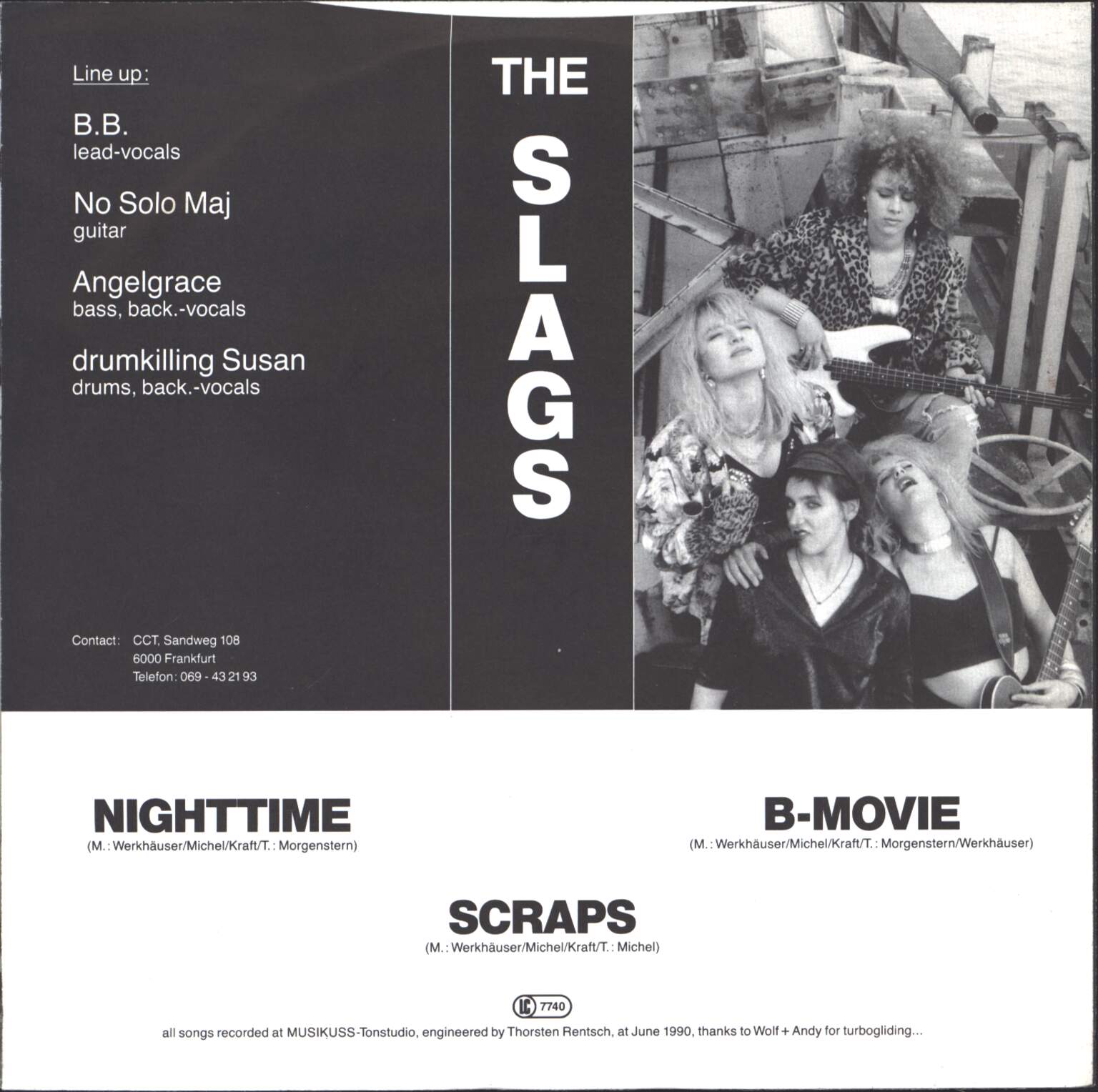 The Slags: Nighttime / B-Movie / Scraps, 1×7" Single (Vinyl)