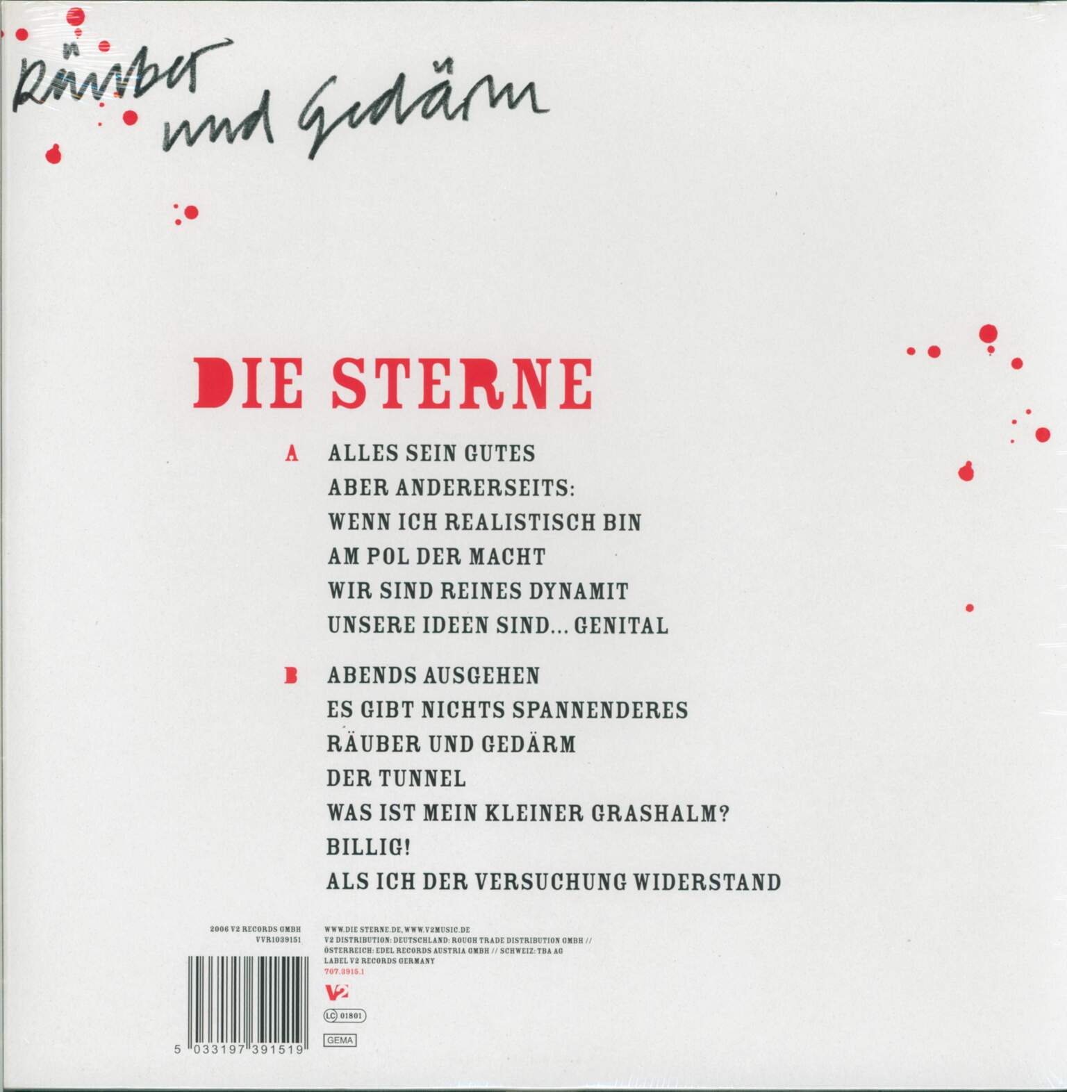 Die Sterne: Räuber Und Gedärm, 1×LP (Vinyl)