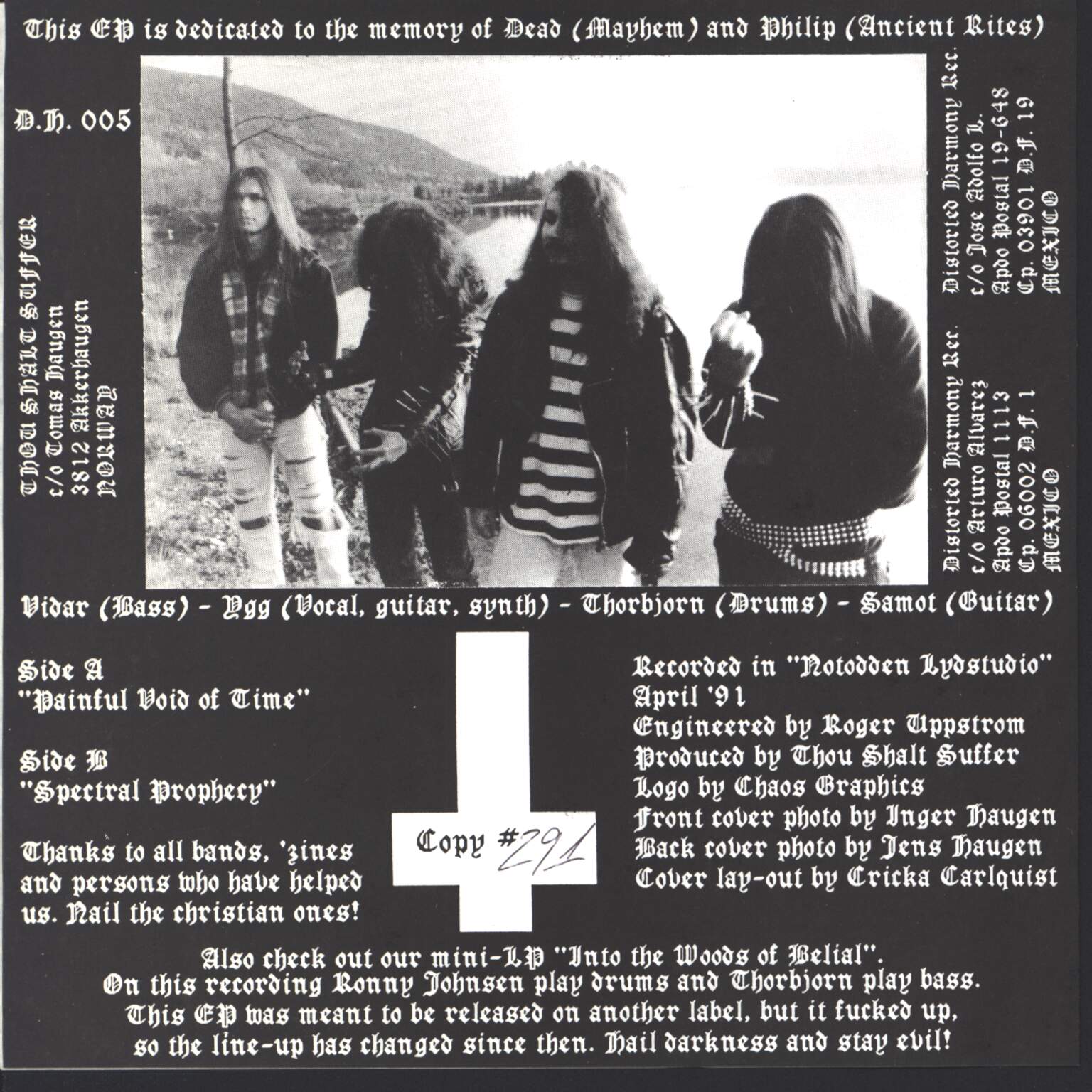 Thou Shalt Suffer: Open The Mysteries Of Your Creation, 1×7" Single (Vinyl)